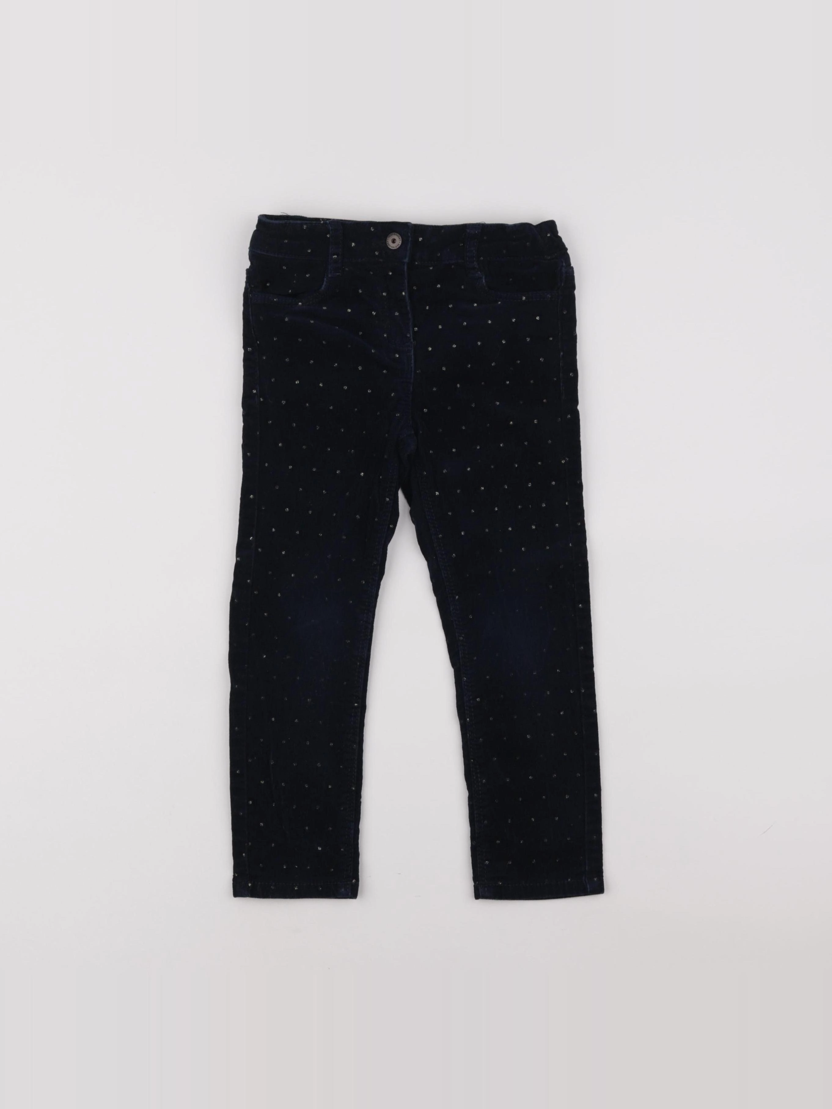 Vertbaudet - pantalon bleu - 4 ans