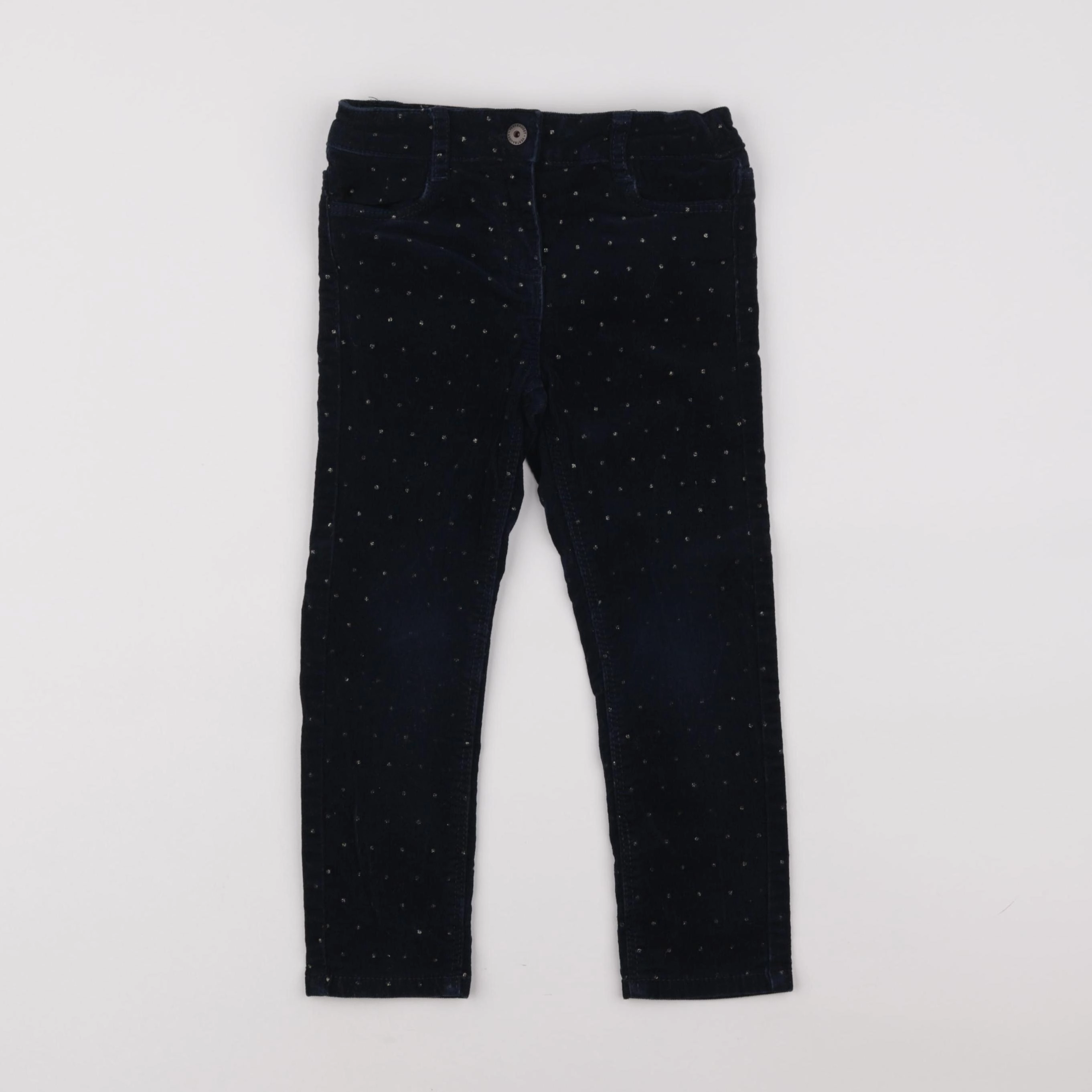 Vertbaudet - pantalon bleu - 4 ans