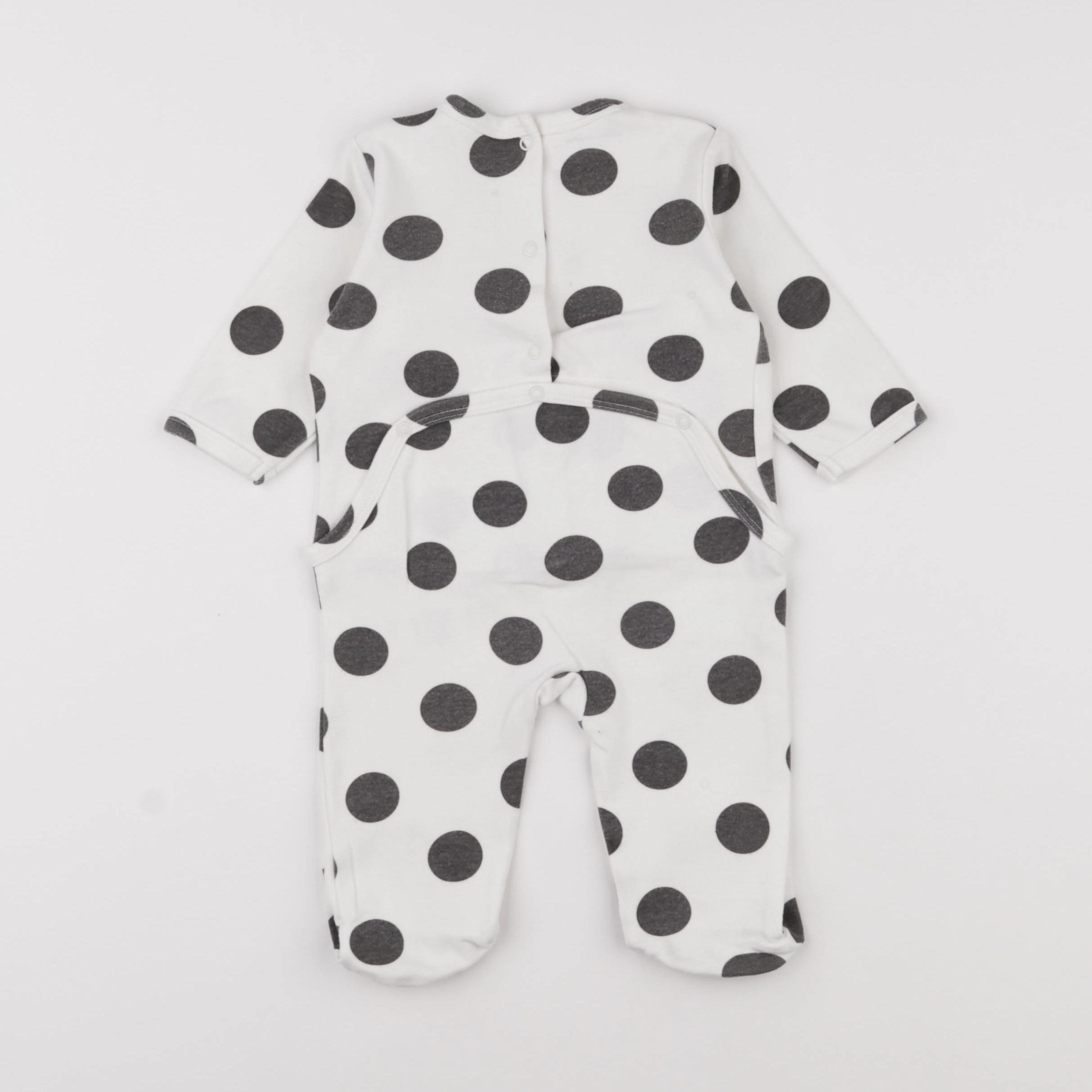 Vertbaudet - pyjama coton blanc - 6 mois