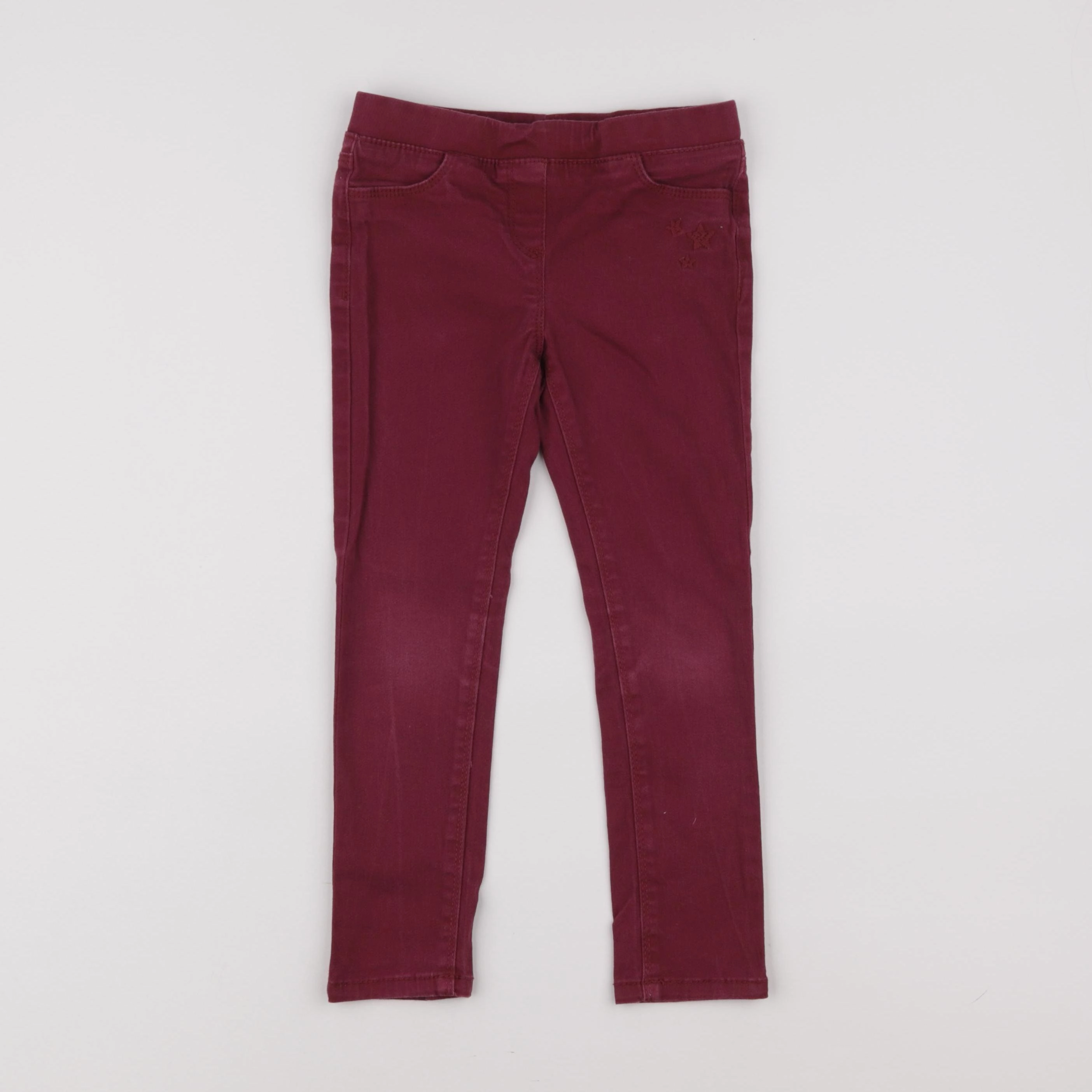 Vertbaudet - jegging rouge - 5 ans