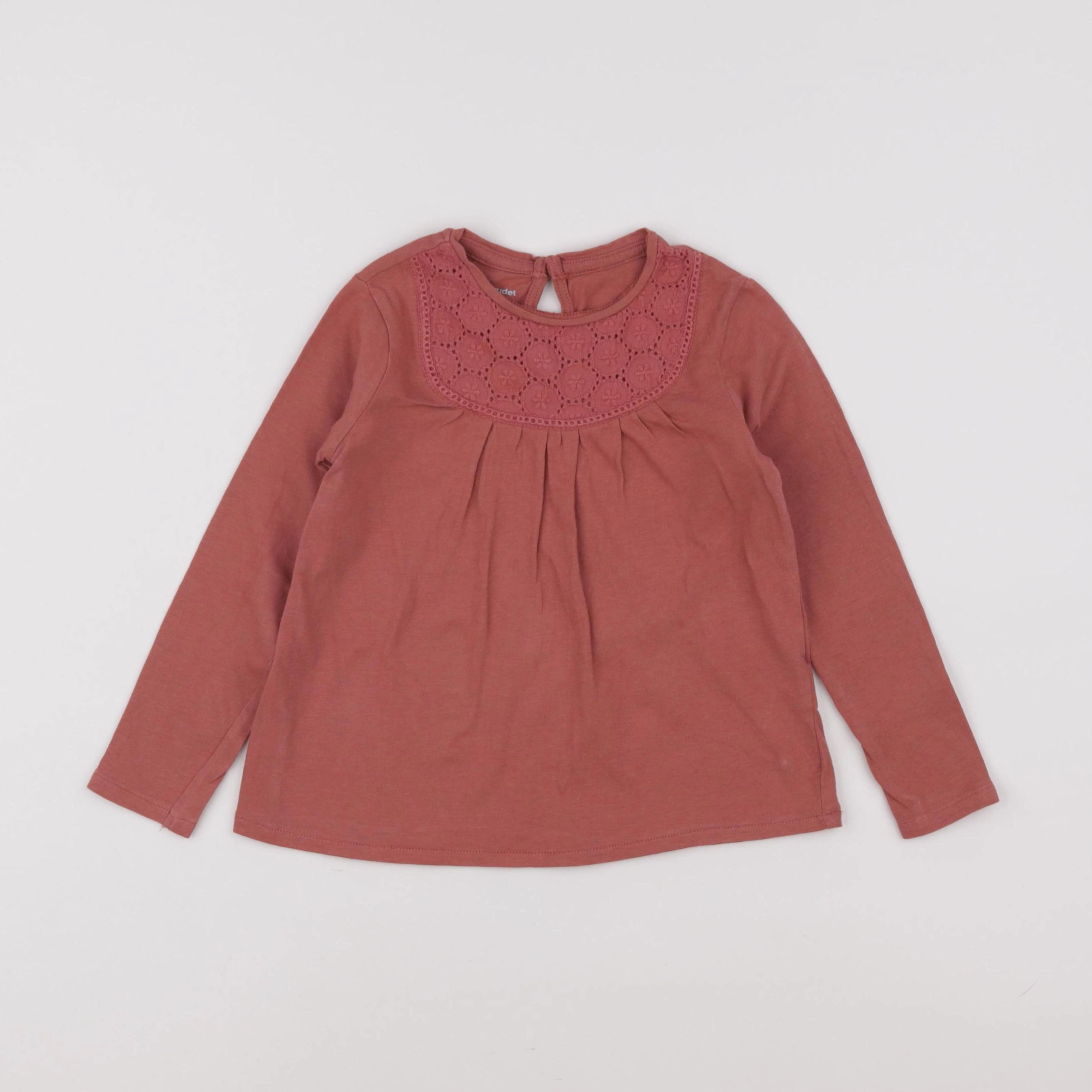 Vertbaudet - tee-shirt rose - 4 ans