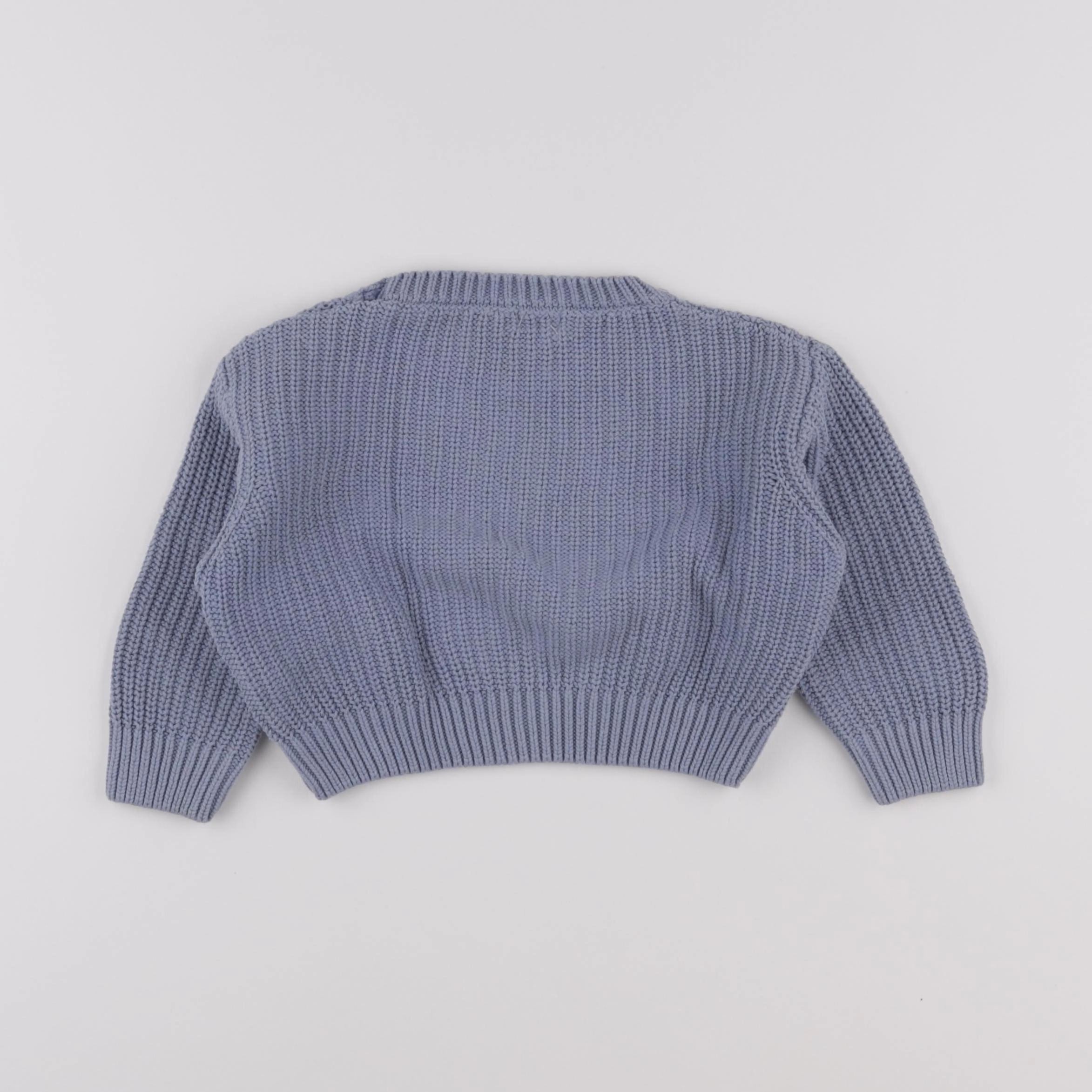 Poudre Organic - pull bleu - 18 mois