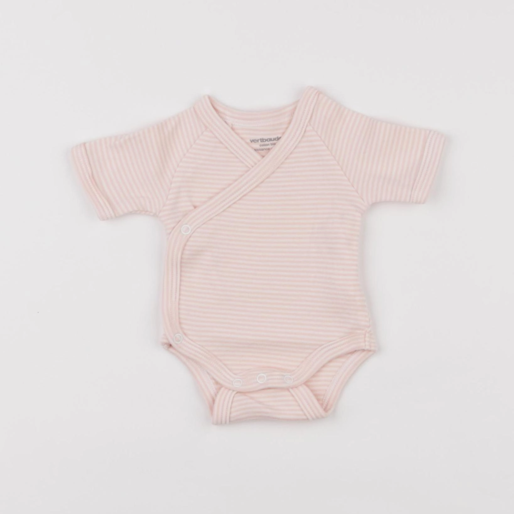 Vertbaudet - body rose - 0 mois