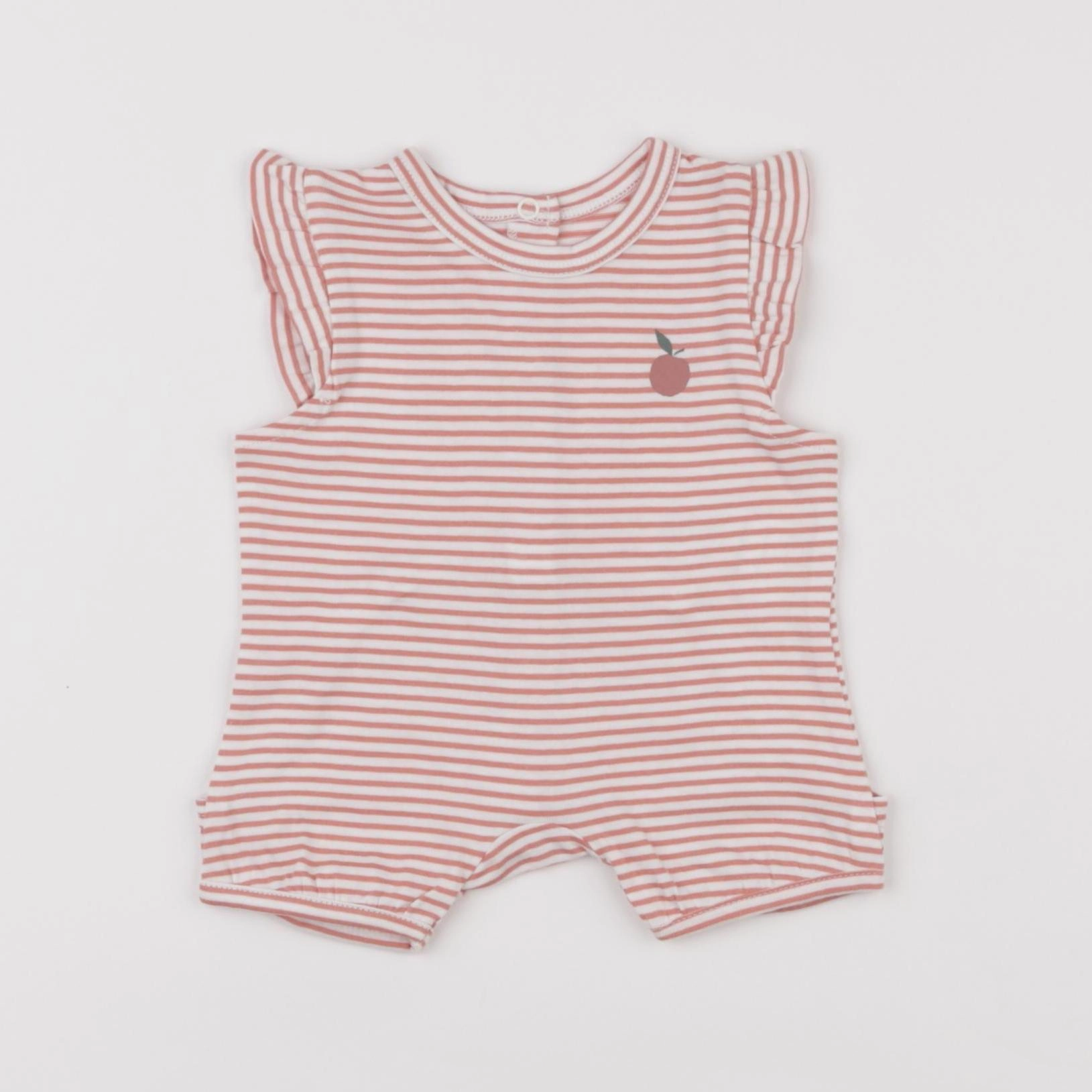 Vertbaudet - combinaison rose - 1 mois