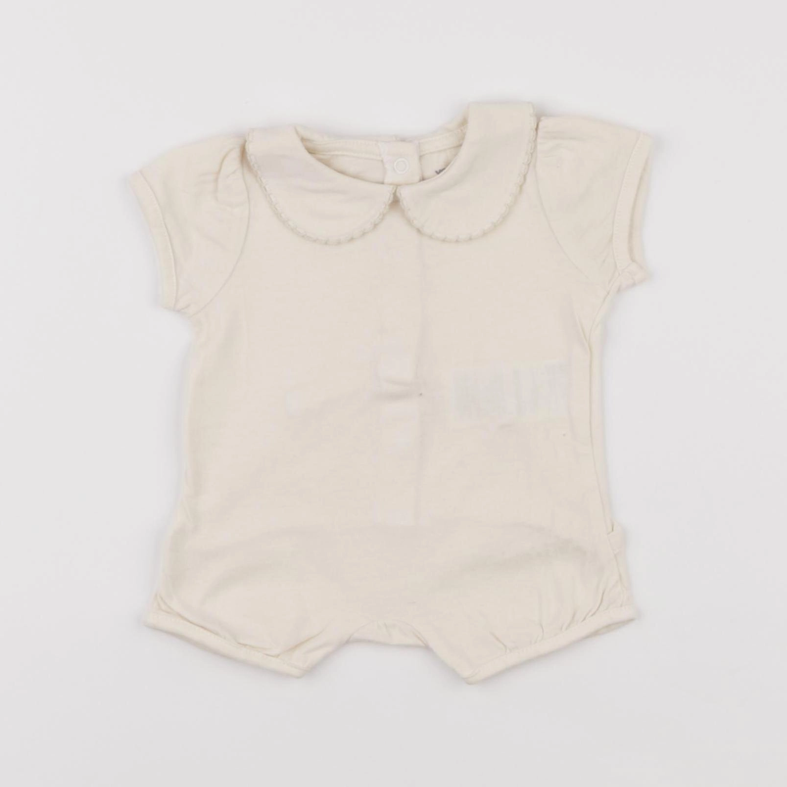 Vertbaudet - combinaison beige - 1 mois