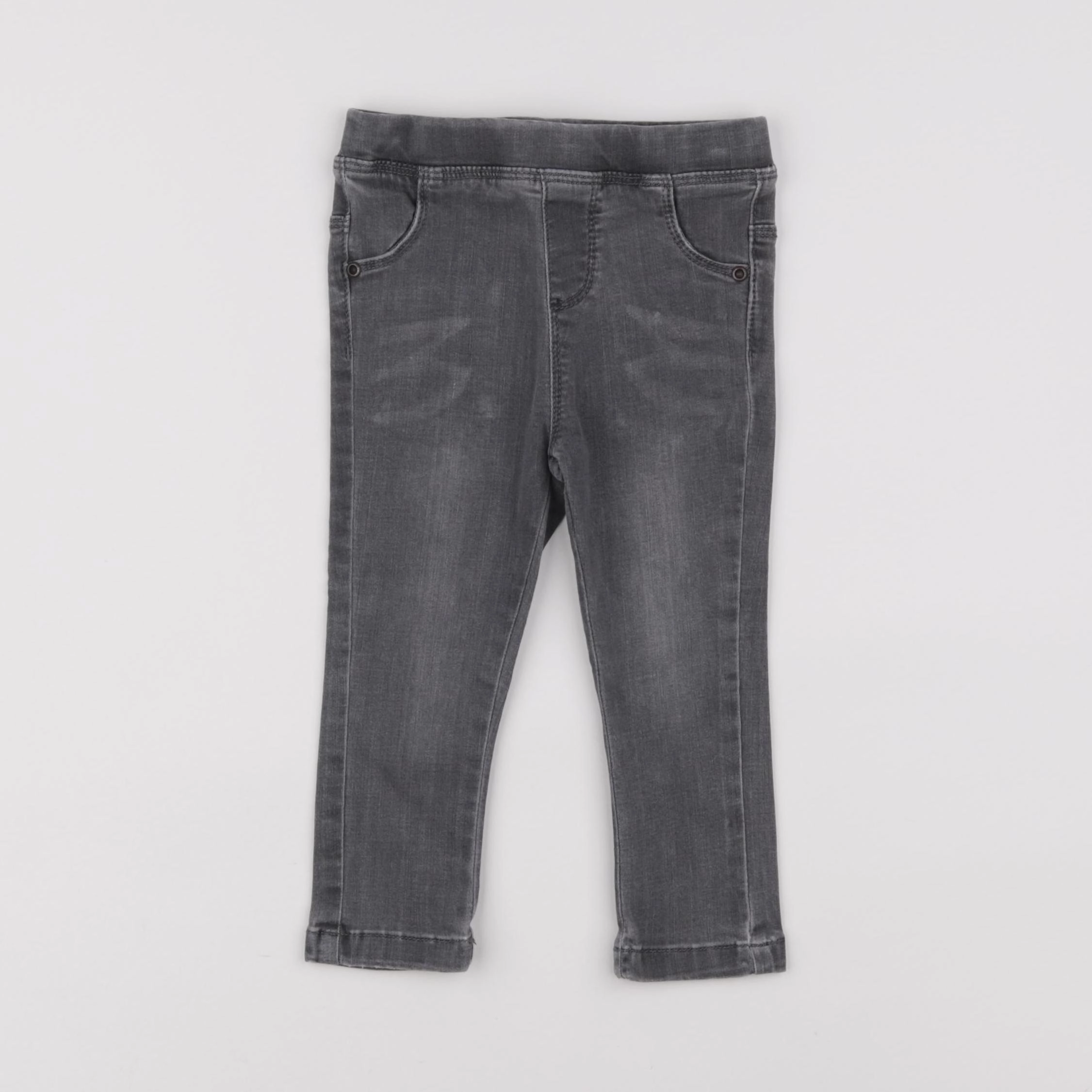 Vertbaudet - jegging gris - 24 mois