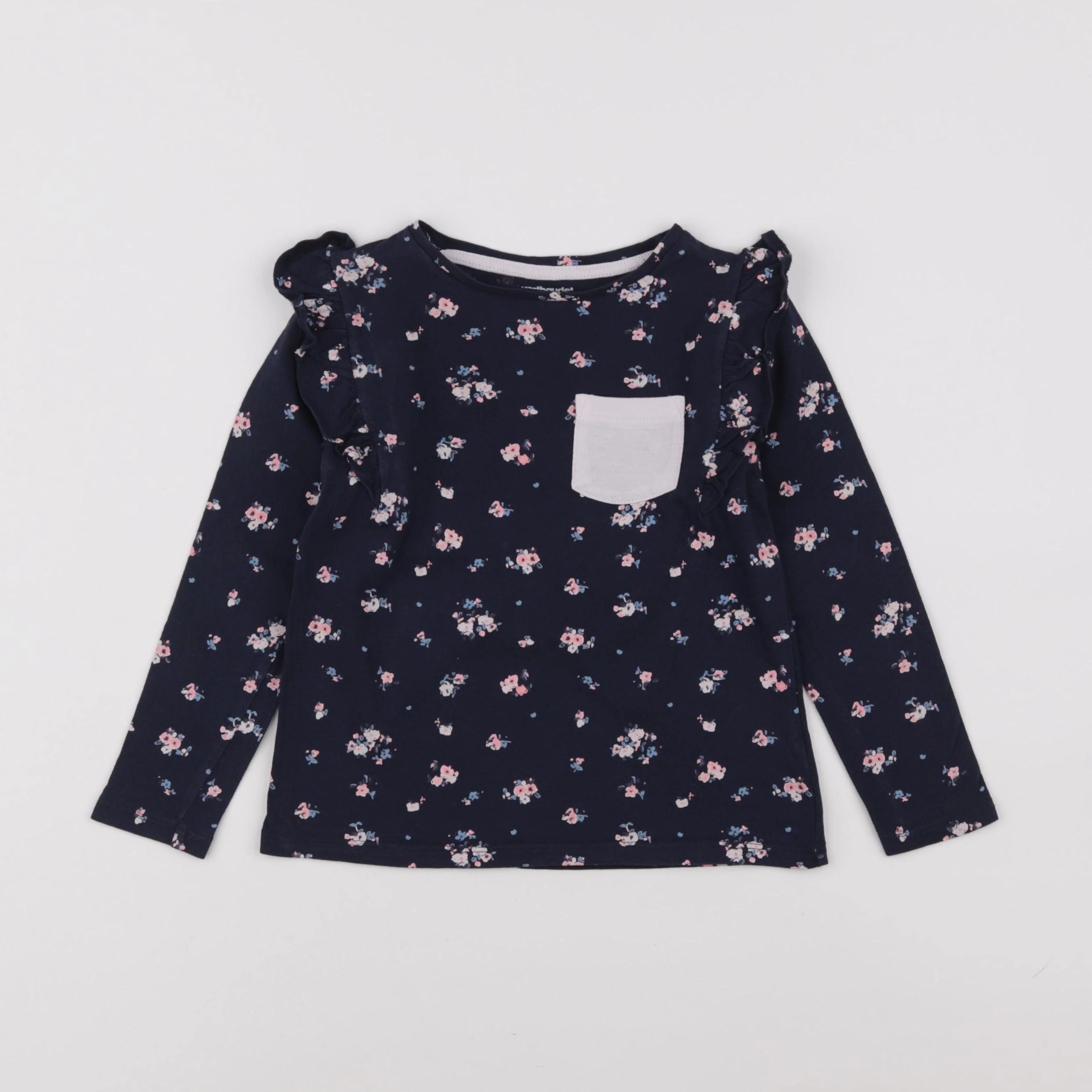 Vertbaudet - tee-shirt bleu - 4 ans