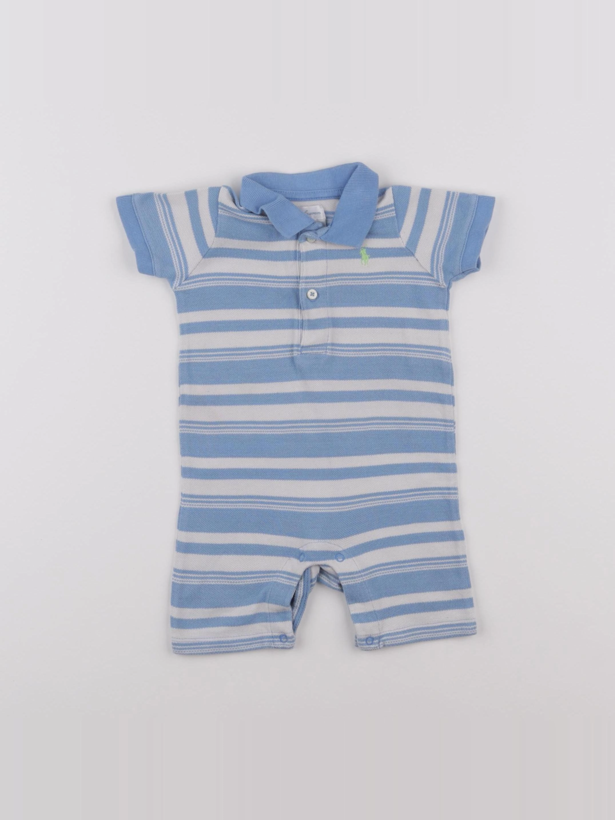 Ralph Lauren - combinaison blanc, bleu - 6 mois