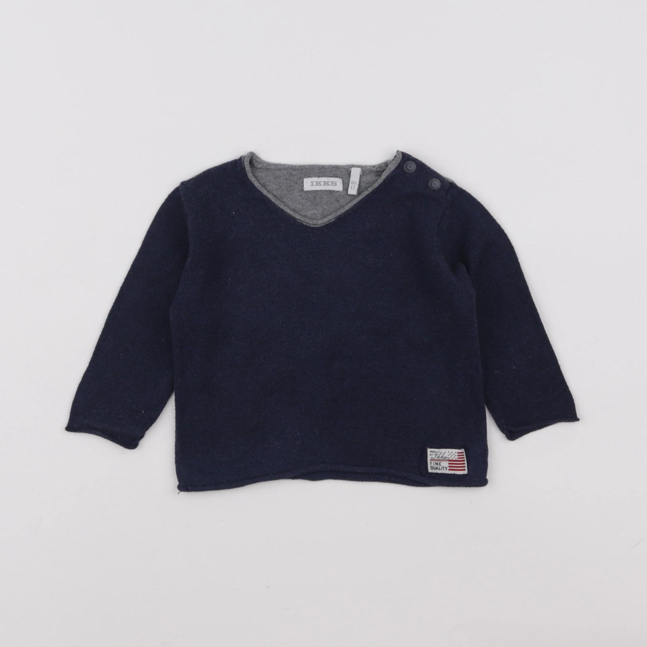 IKKS - pull bleu - 1 mois
