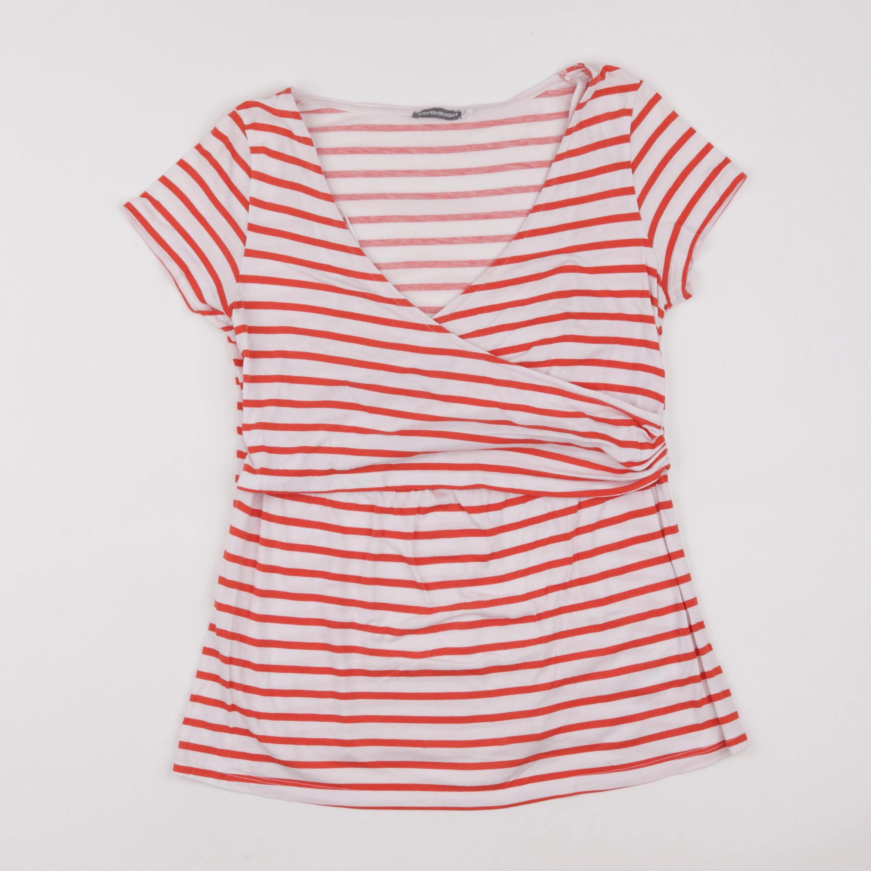 Vertbaudet - tee-shirt grossesse blanc, rouge - 34 à 36