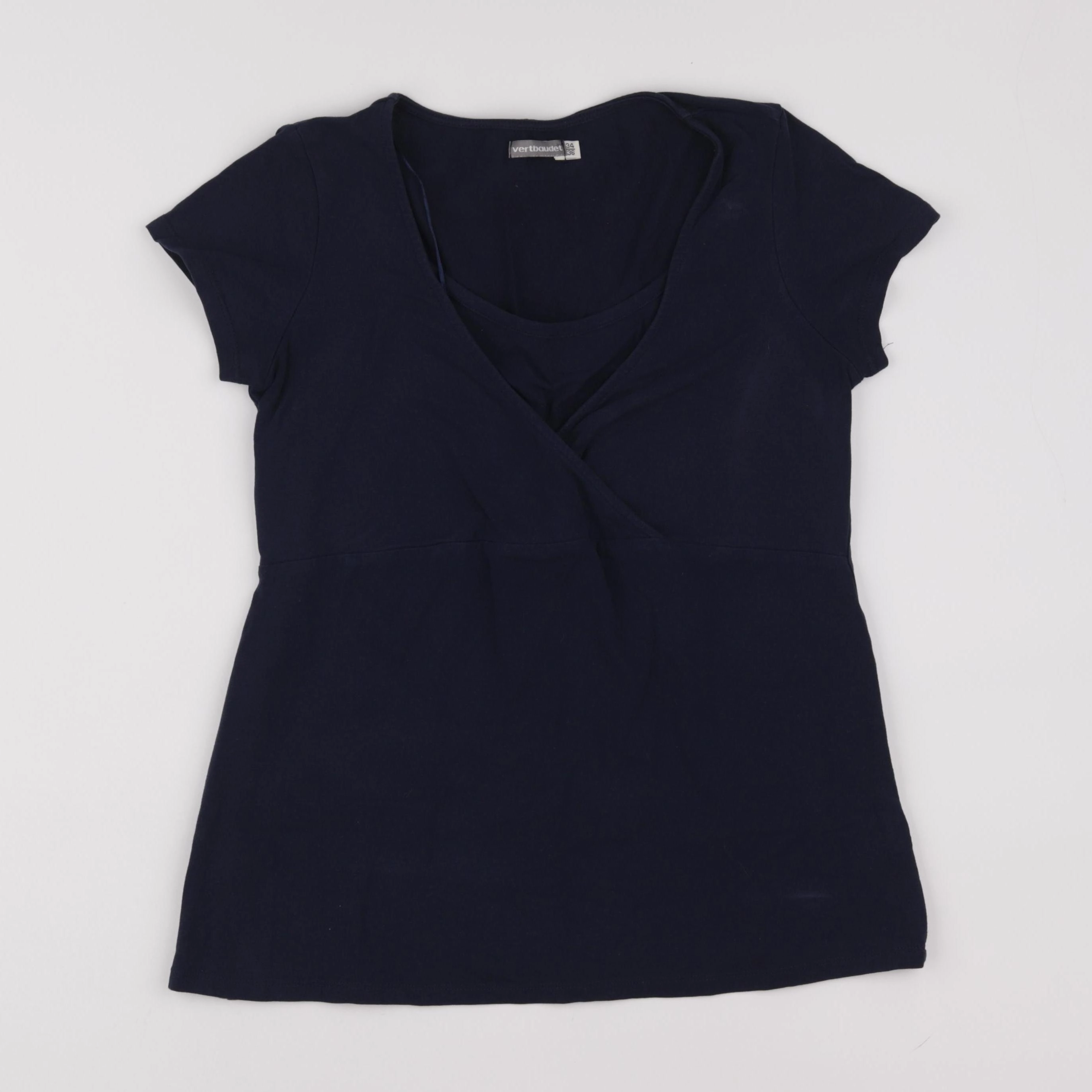 Vertbaudet - tee-shirt grossesse bleu - 34 à 36