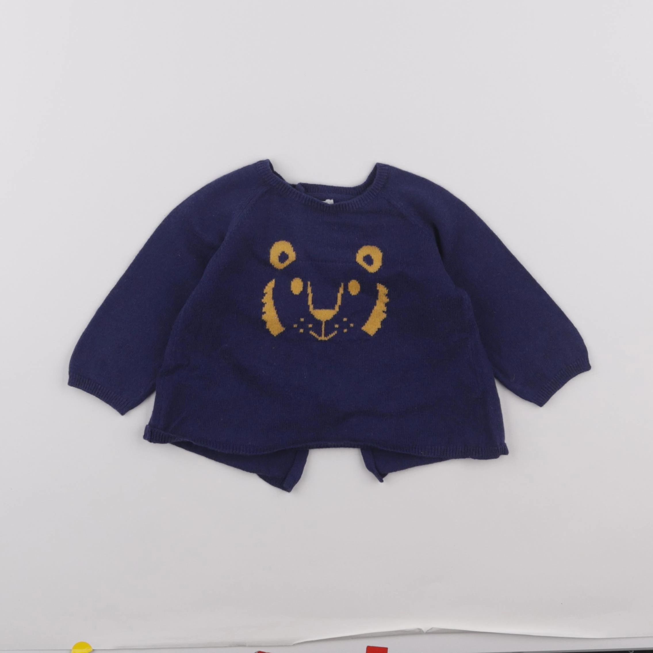 Boutchou - pull bleu - 9 mois