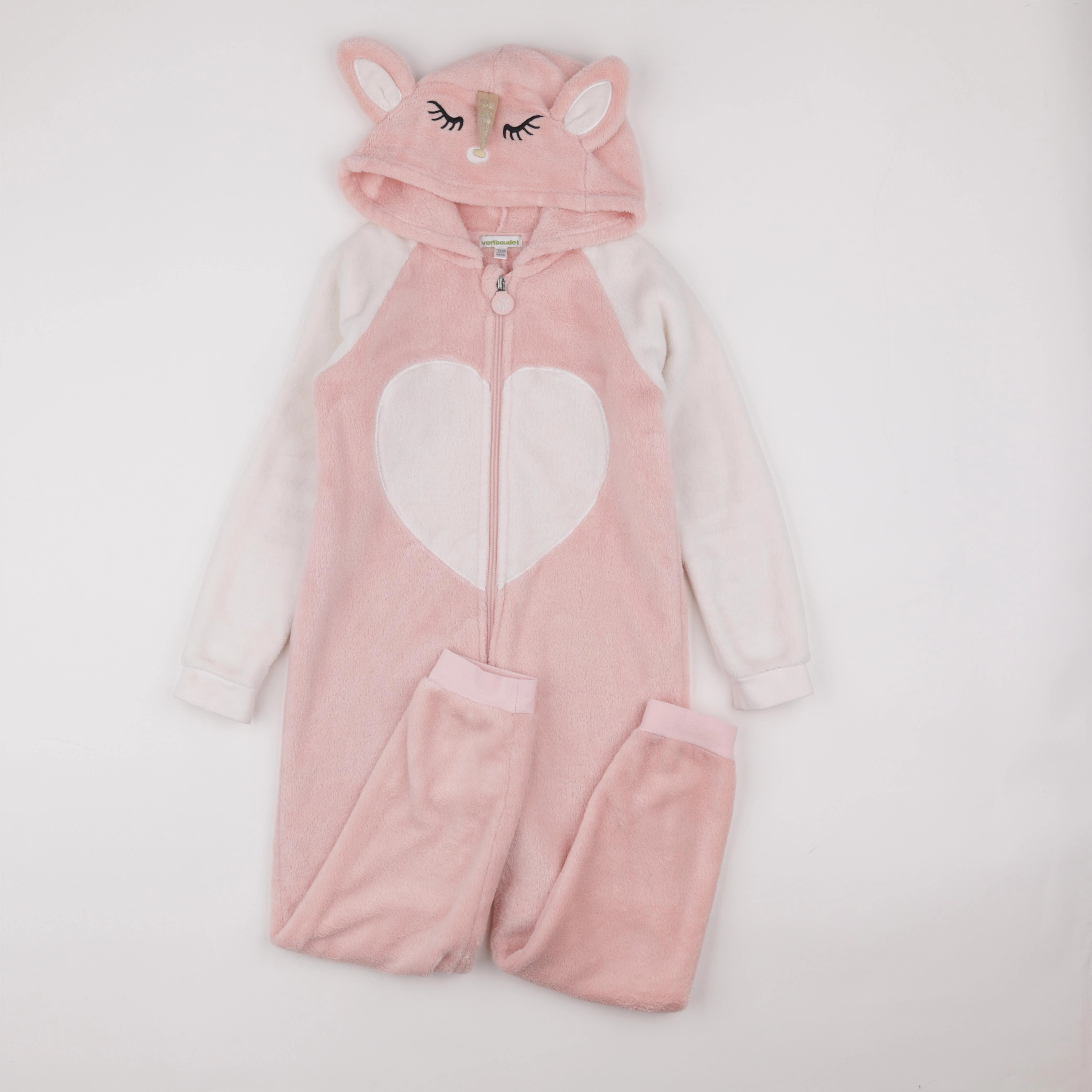 Vertbaudet - sur-pyjama rose - 8 ans