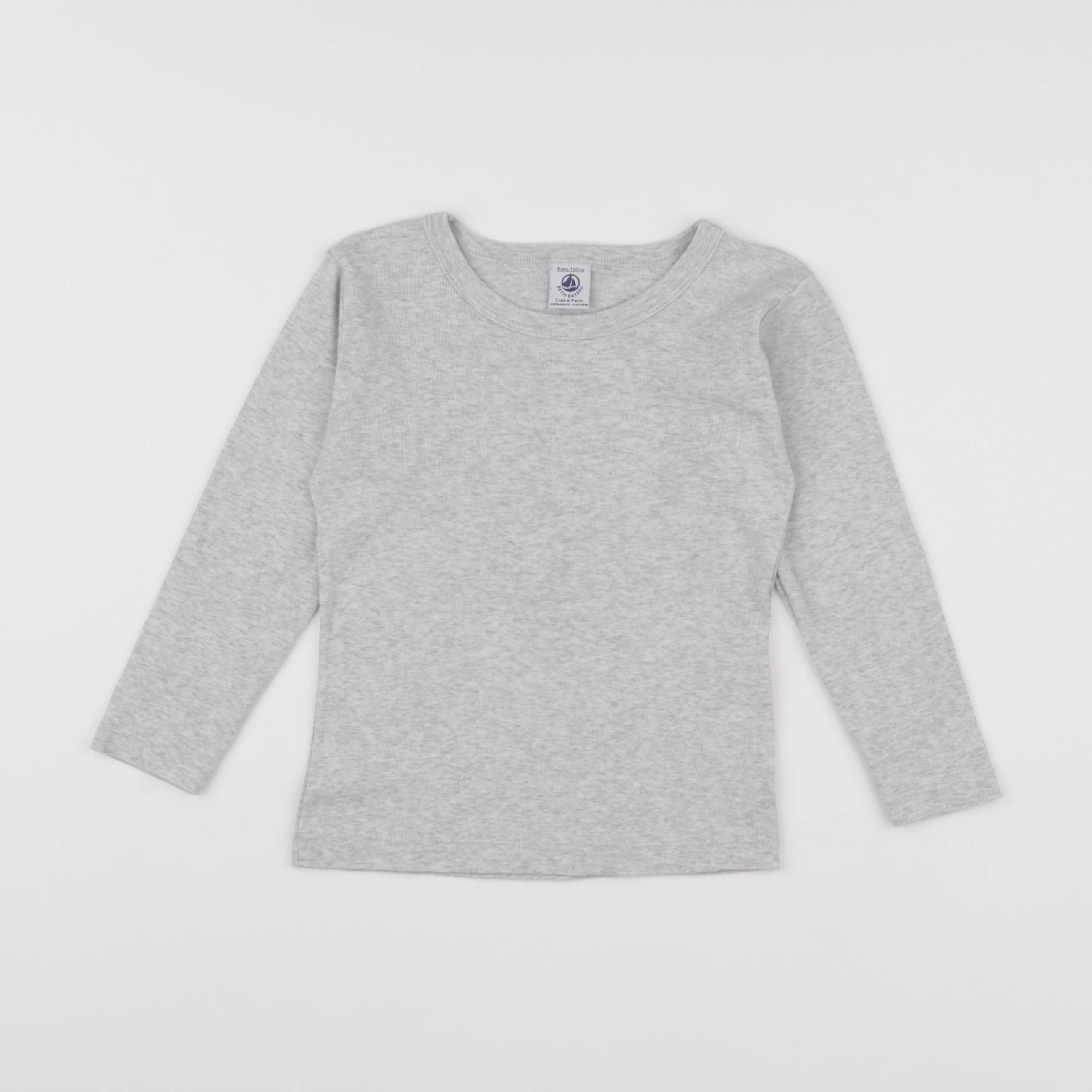 Petit Bateau - maillot de corps gris - 5 ans