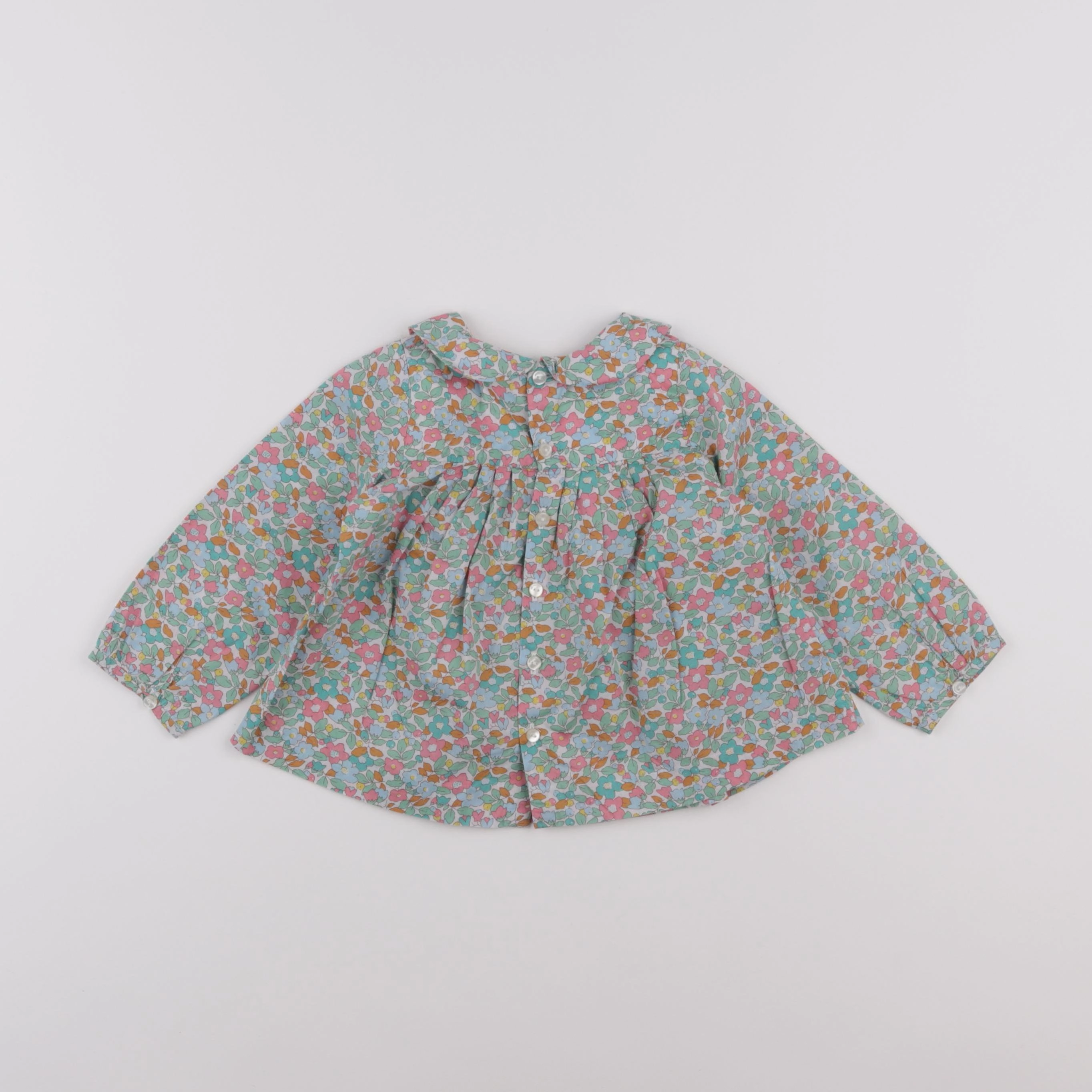 Jacadi - blouse liberty vert - 18 mois