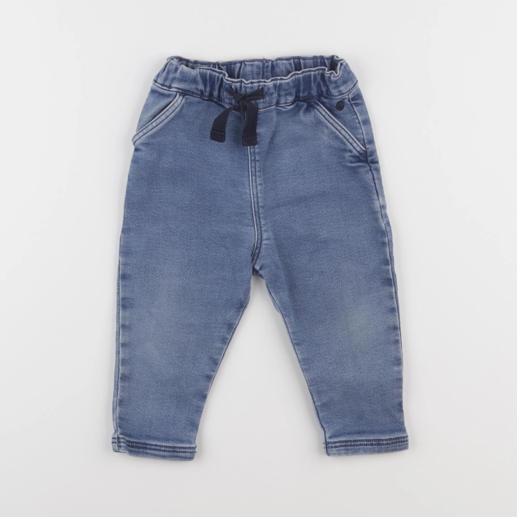 Petit Bateau - jean bleu - 12 mois