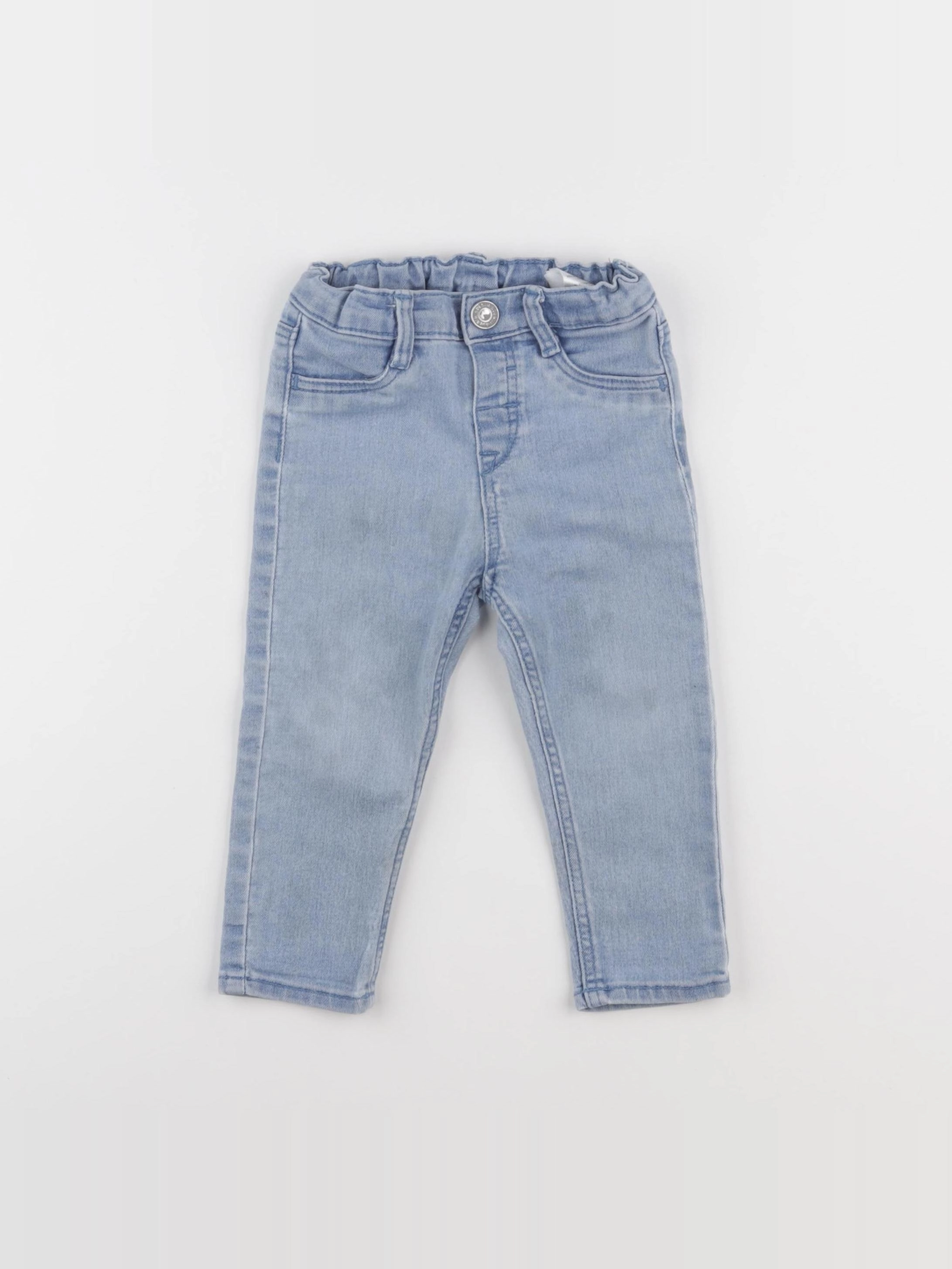H&M - jean bleu - 9/12 mois