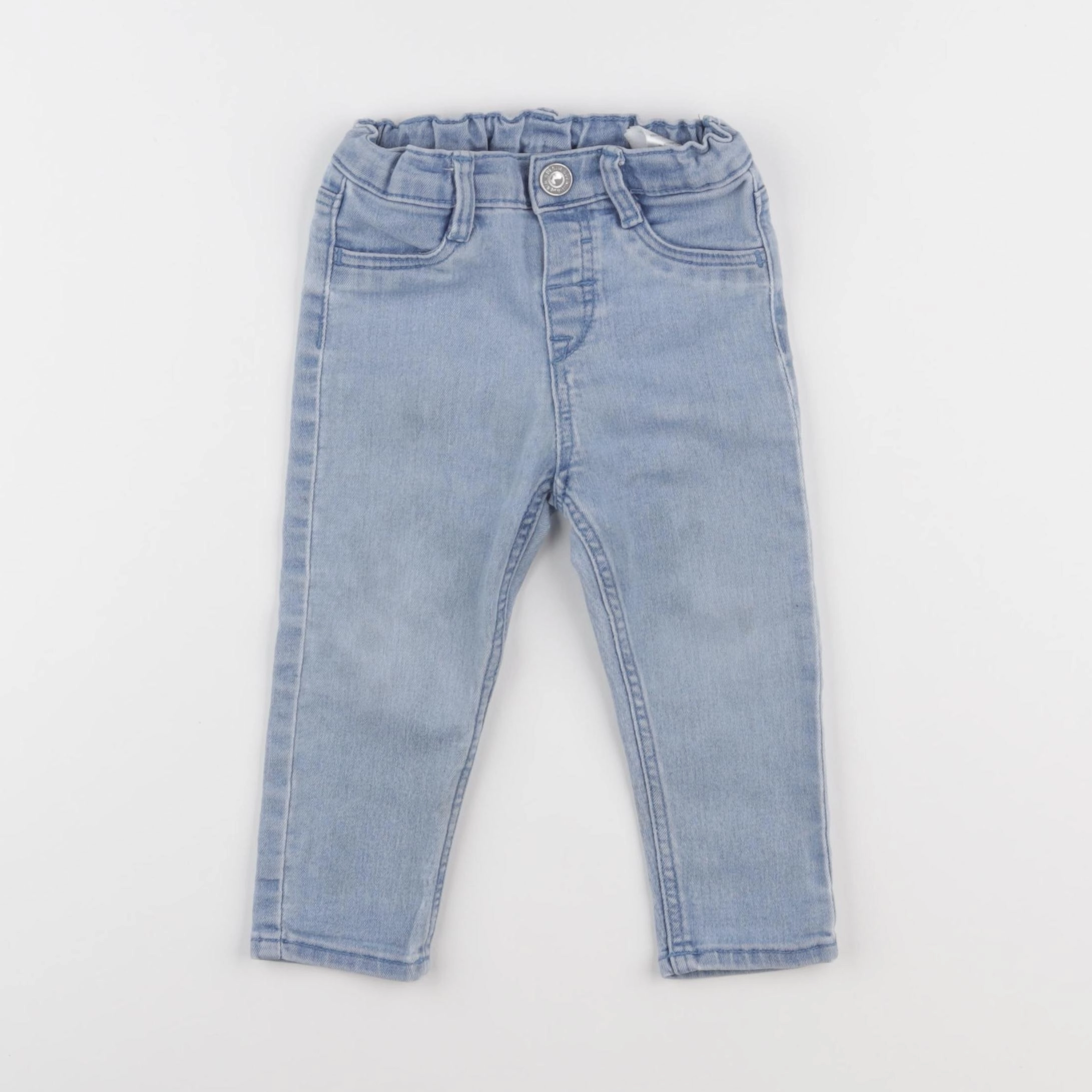 H&M - jean bleu - 9/12 mois