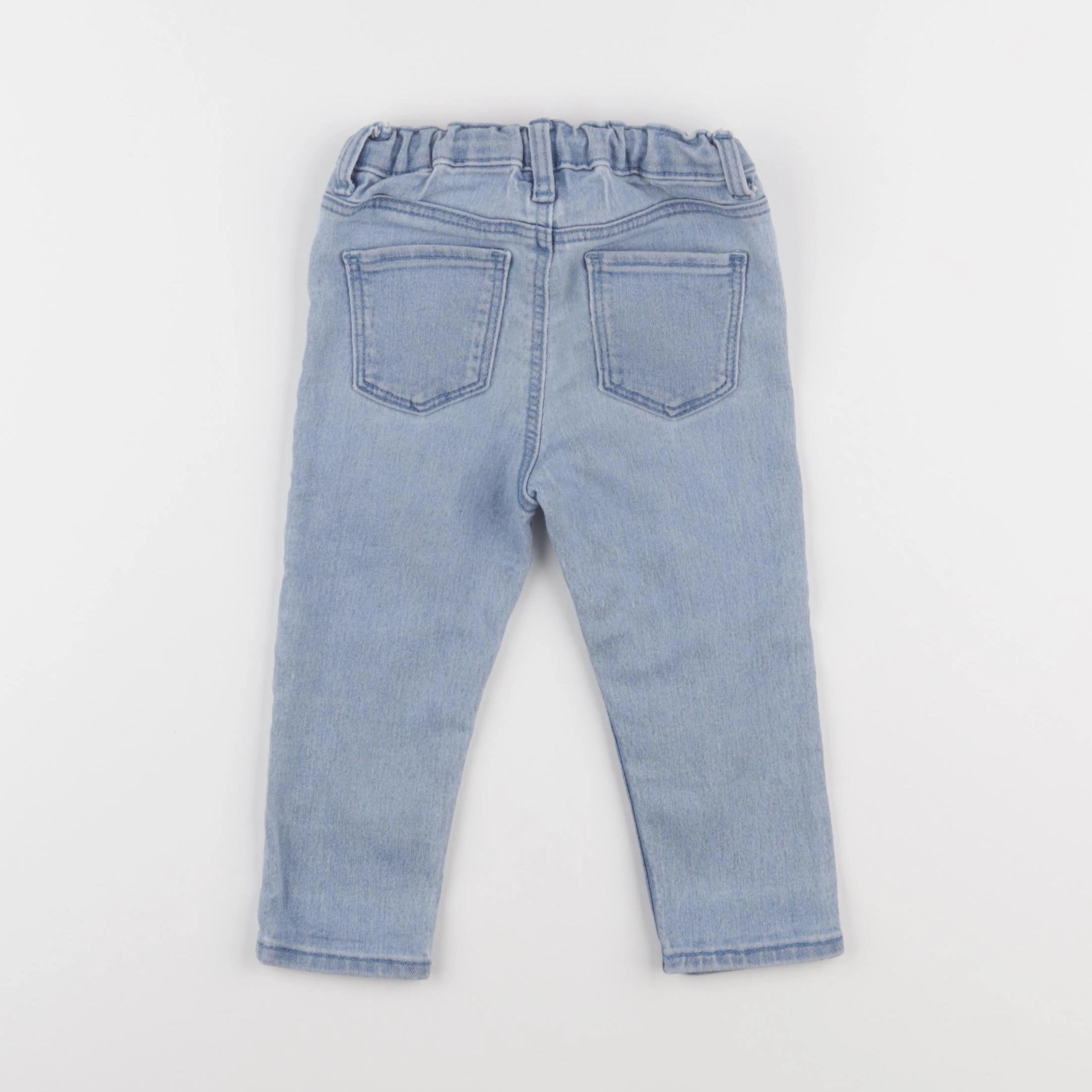 H&M - jean bleu - 9/12 mois
