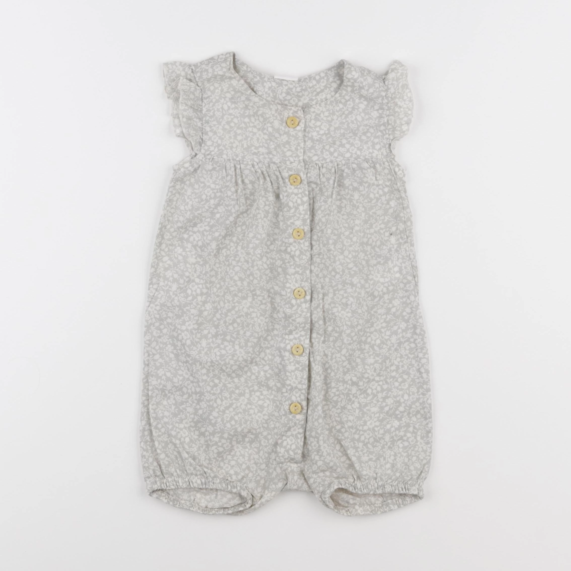 H&M - combinaison vert - 9/12 mois