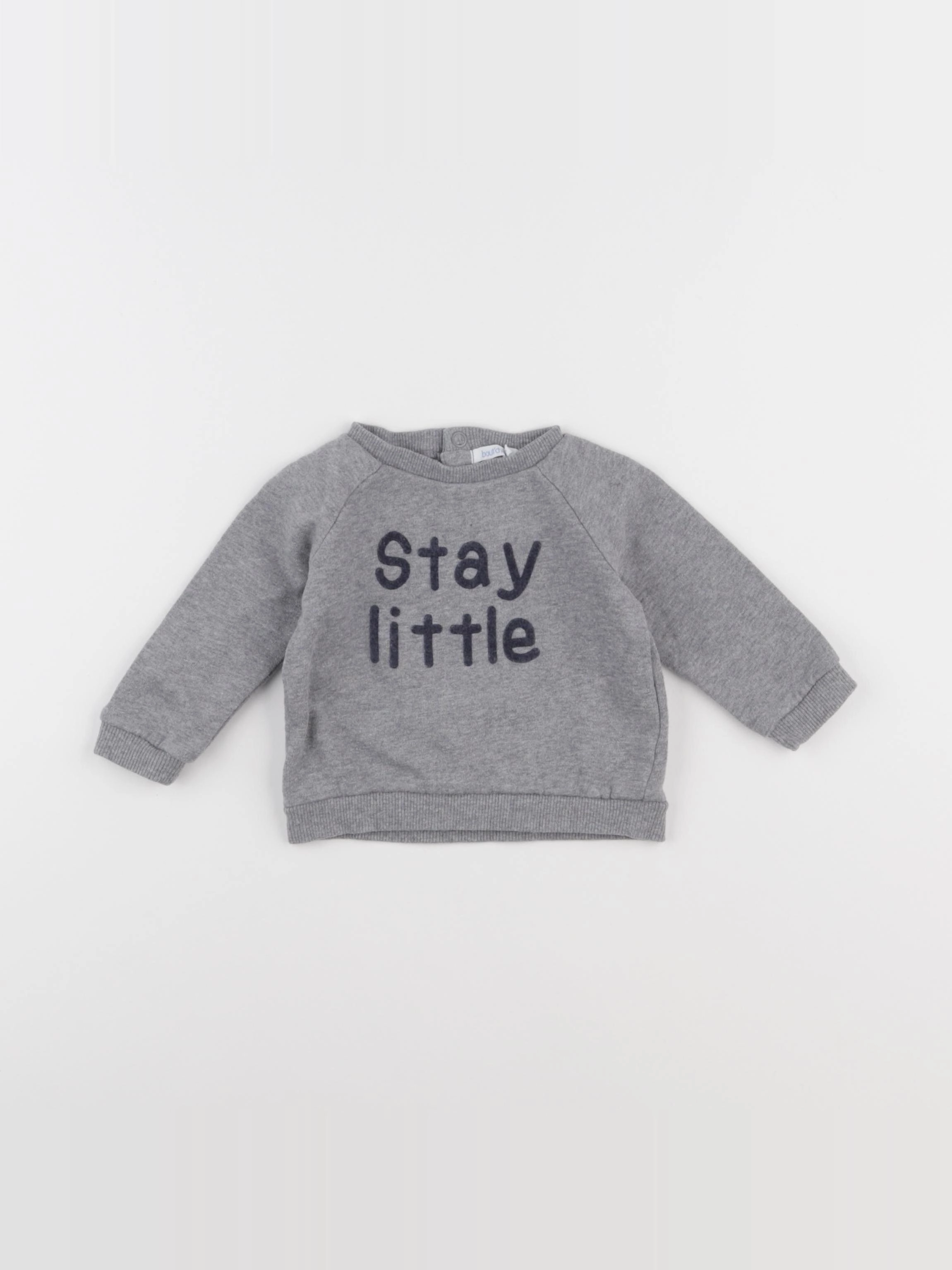 Boutchou - sweat gris - 6 mois
