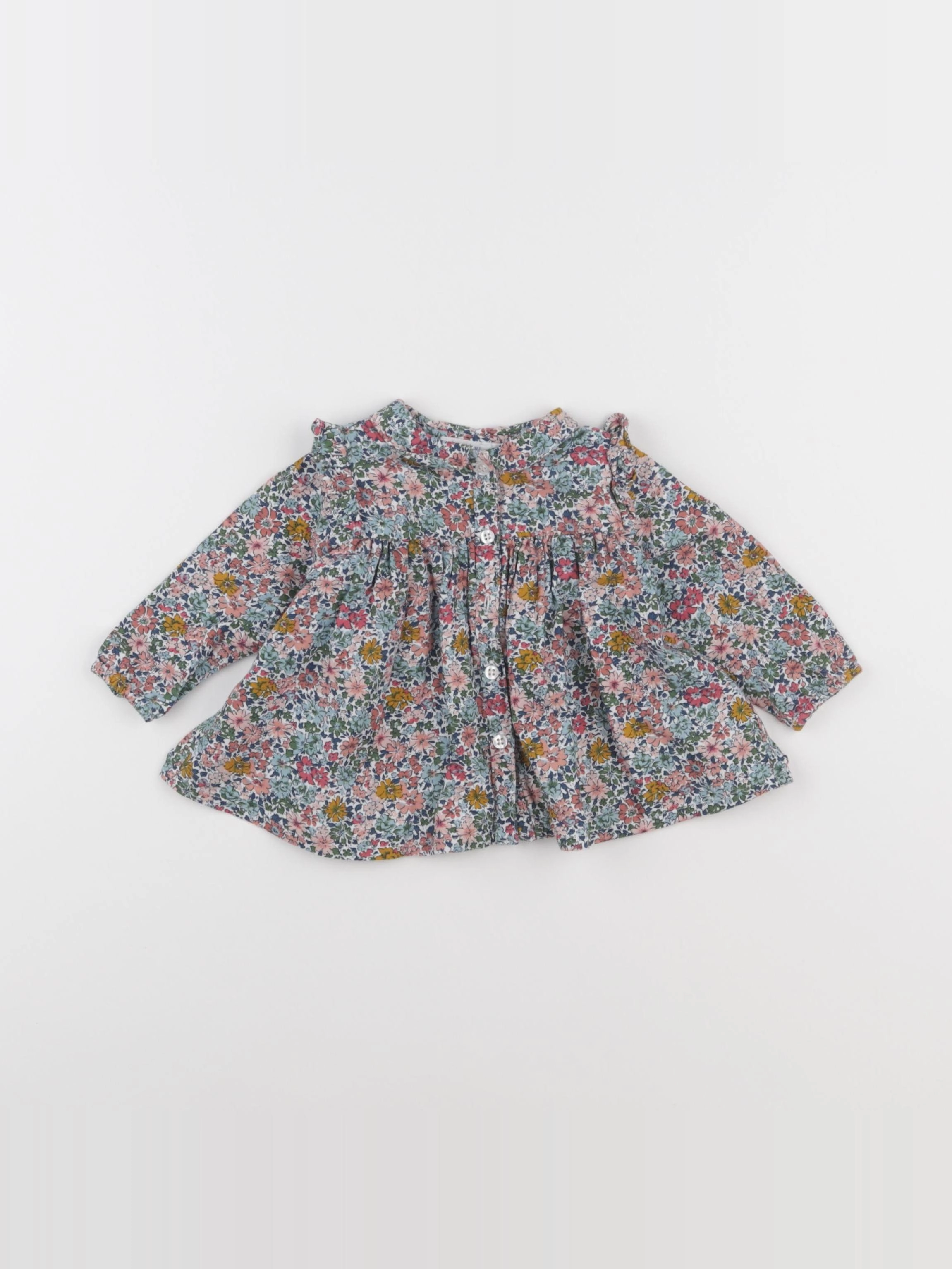 Boutchou - blouse multicolore - 6 mois