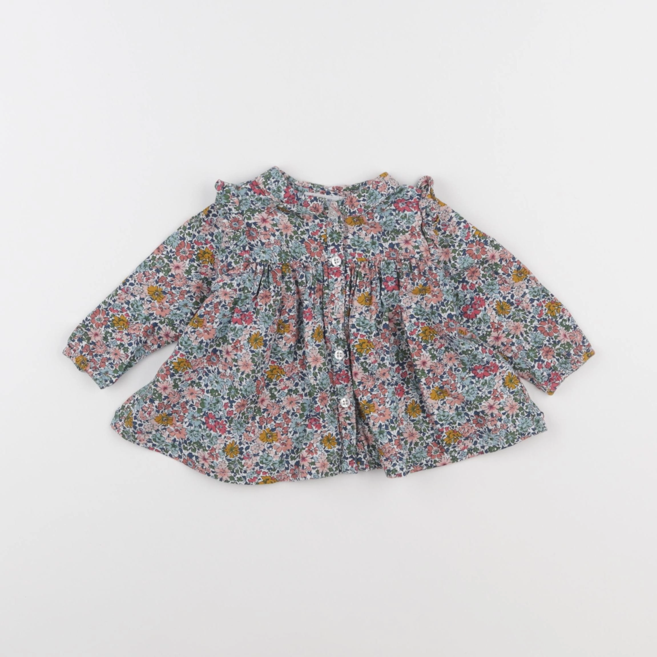 Boutchou - blouse multicolore - 6 mois