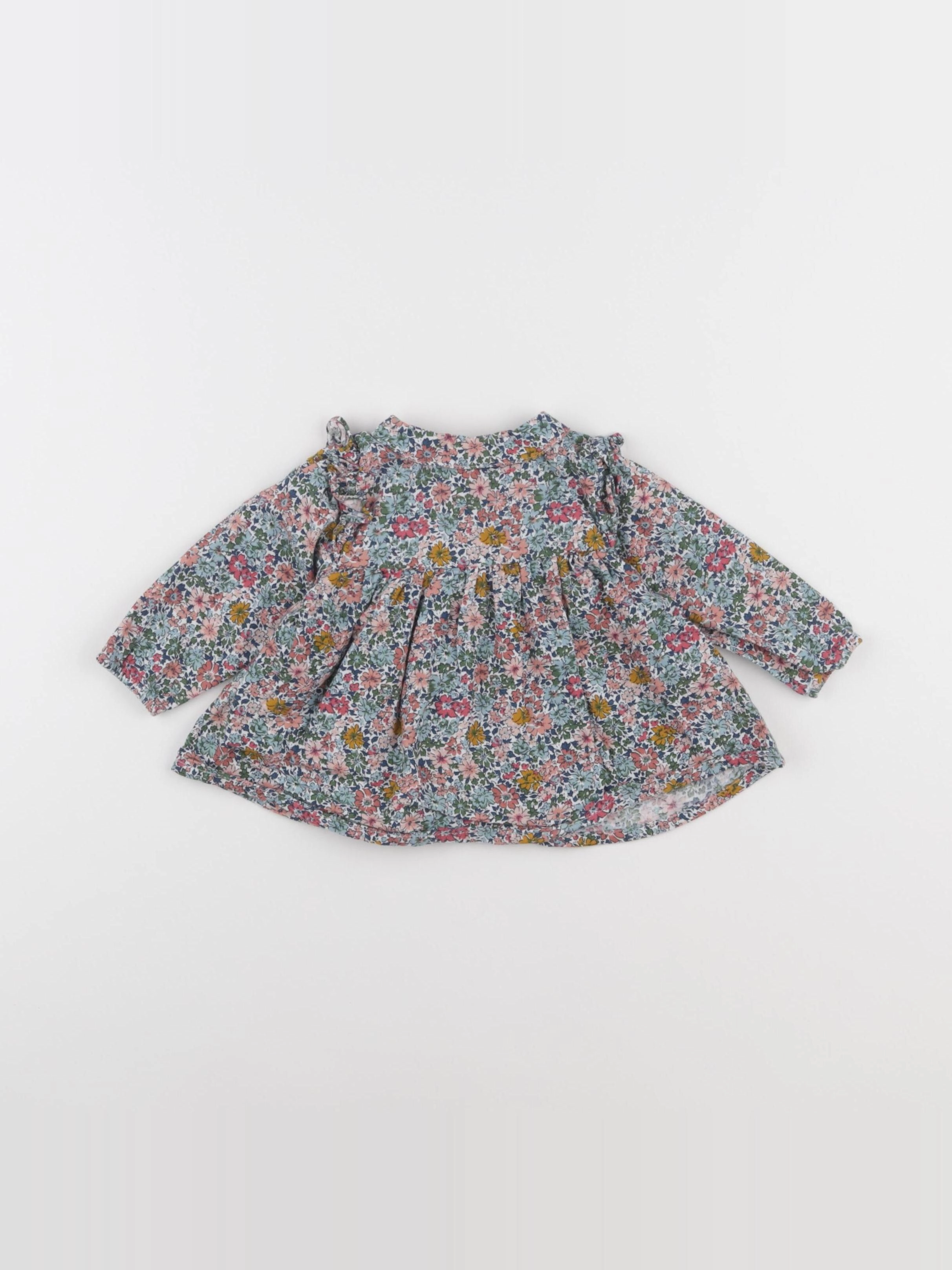 Boutchou - blouse multicolore - 6 mois