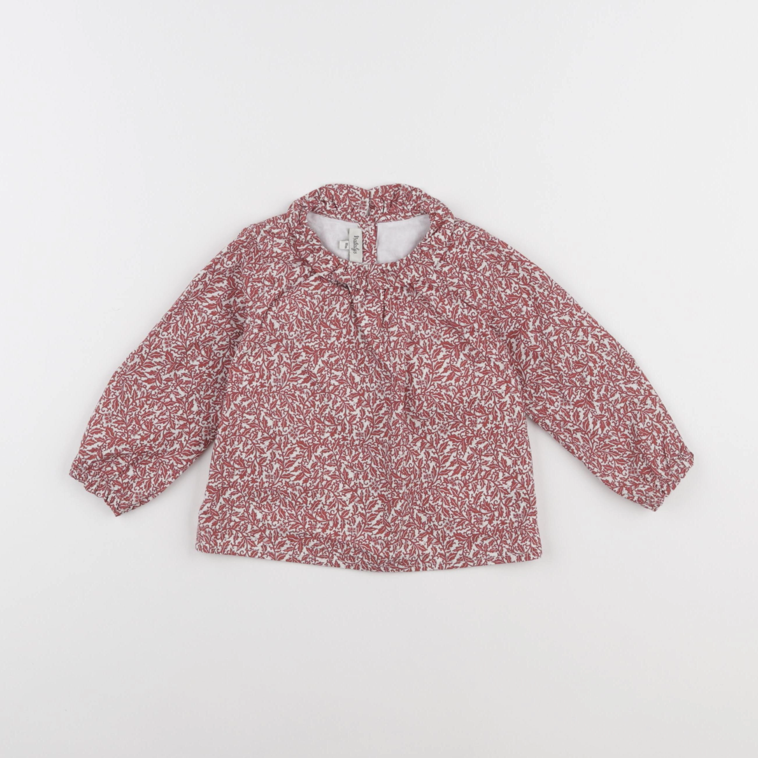 Natalys - blouse rouge - 18 mois