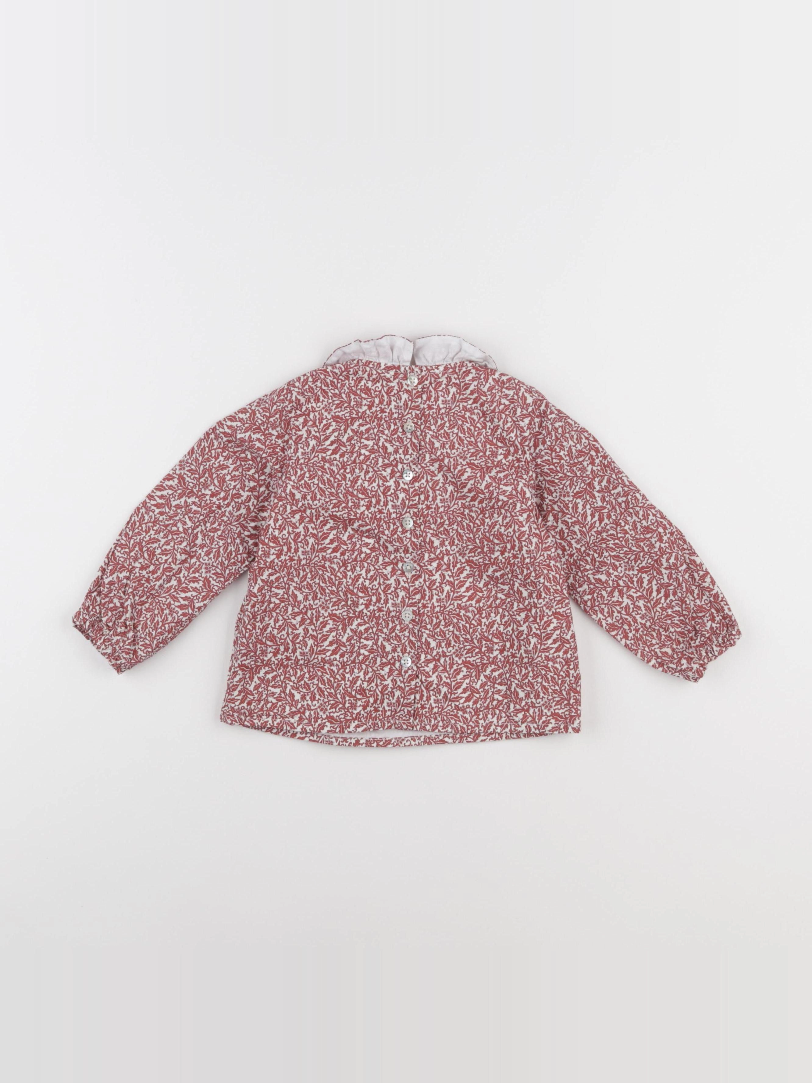 Natalys - blouse rouge - 18 mois