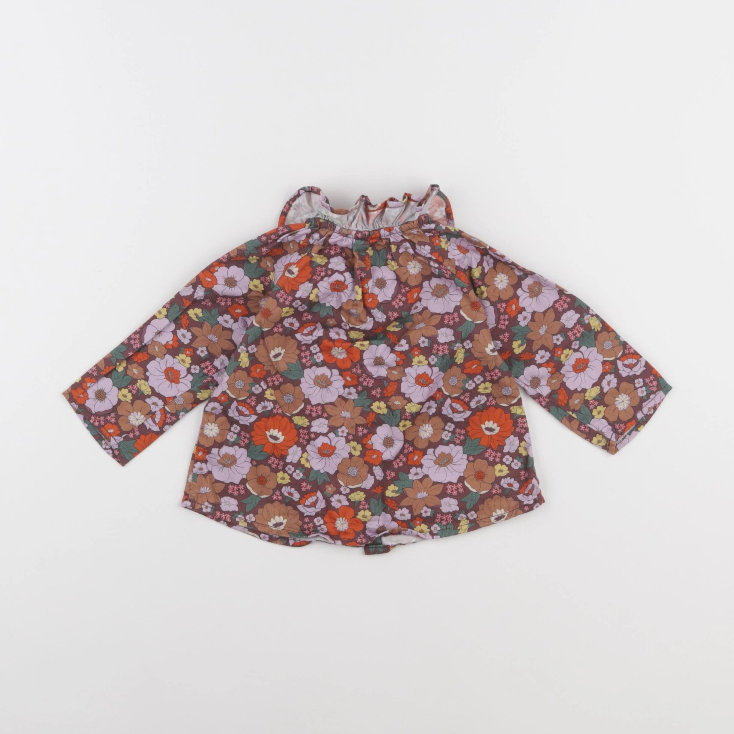 Arsène et les pipelettes - blouse multicolore - 6 mois