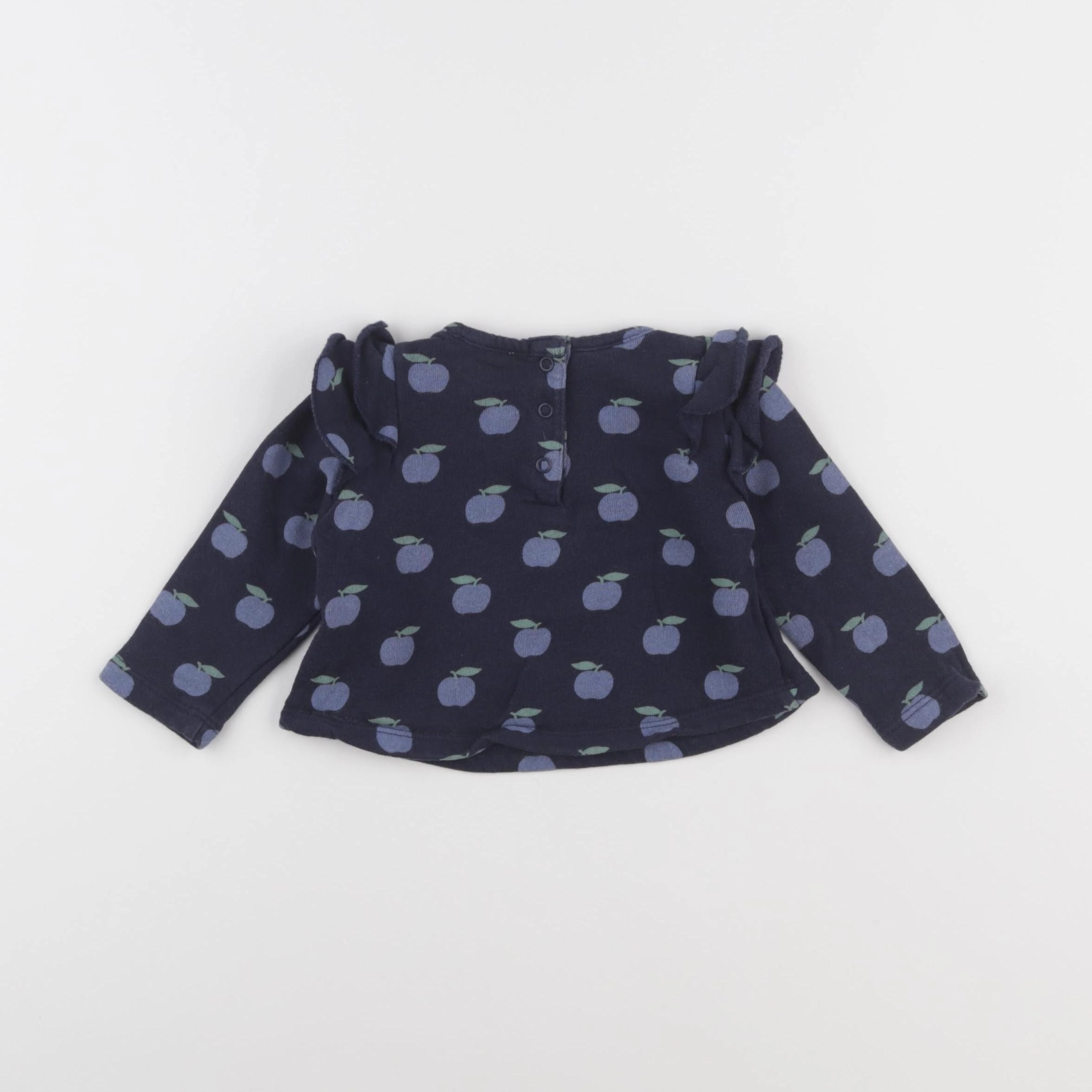Boutchou - sweat bleu - 6 mois