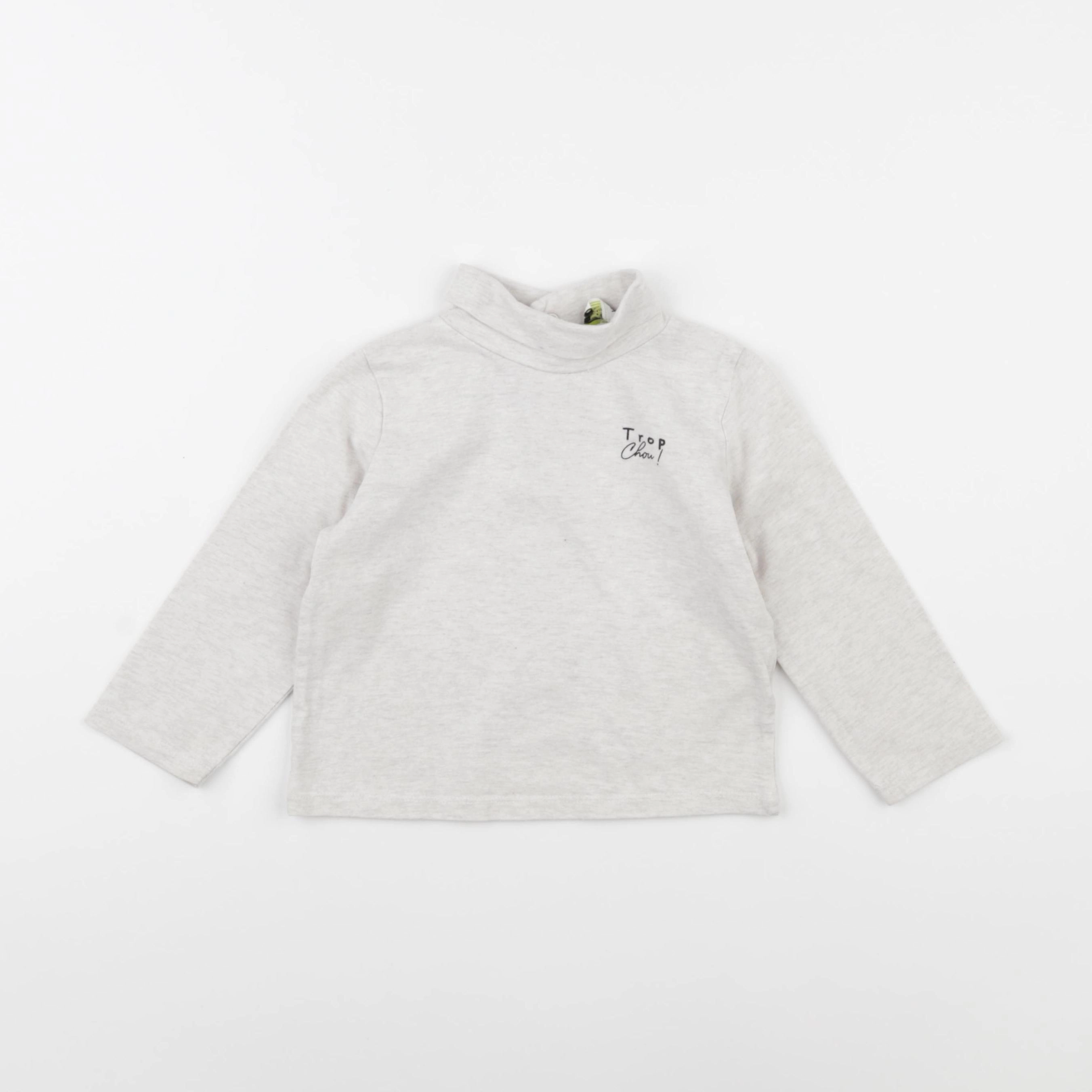 Tape à l'oeil - sous-pull beige - 24 mois