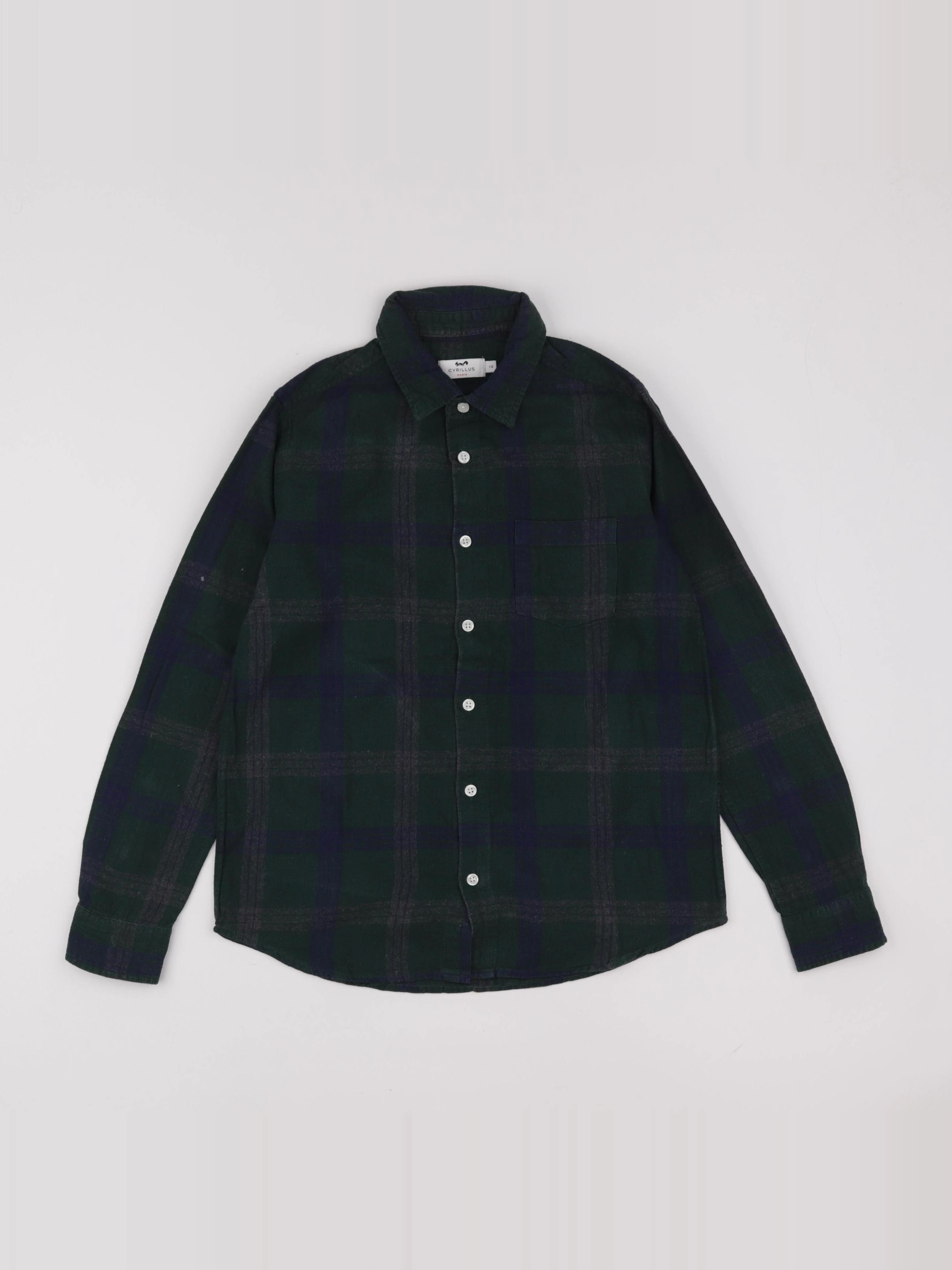 Cyrillus - chemise vert - 12 ans