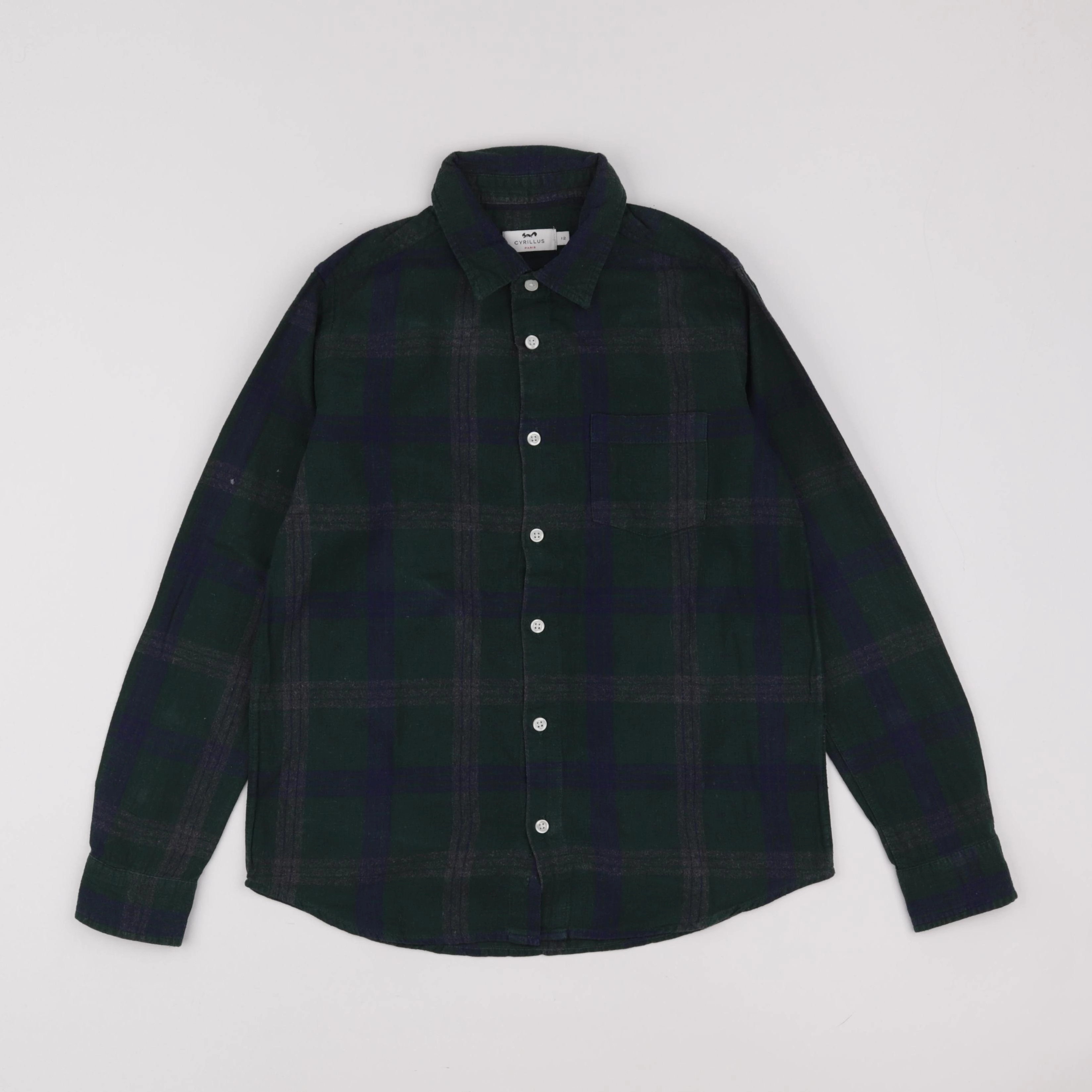Cyrillus - chemise vert - 12 ans