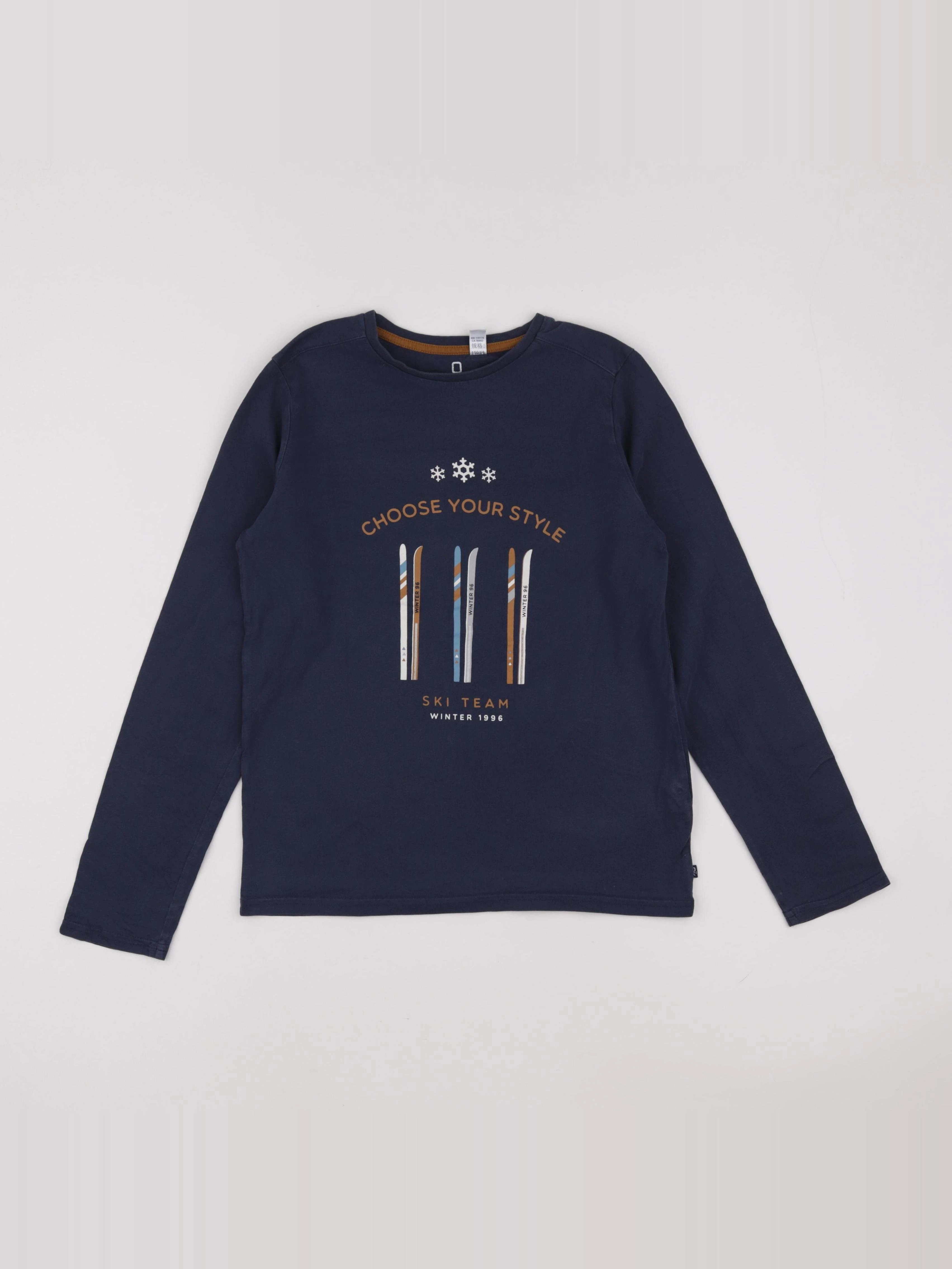 Okaidi - tee-shirt bleu - 12 ans