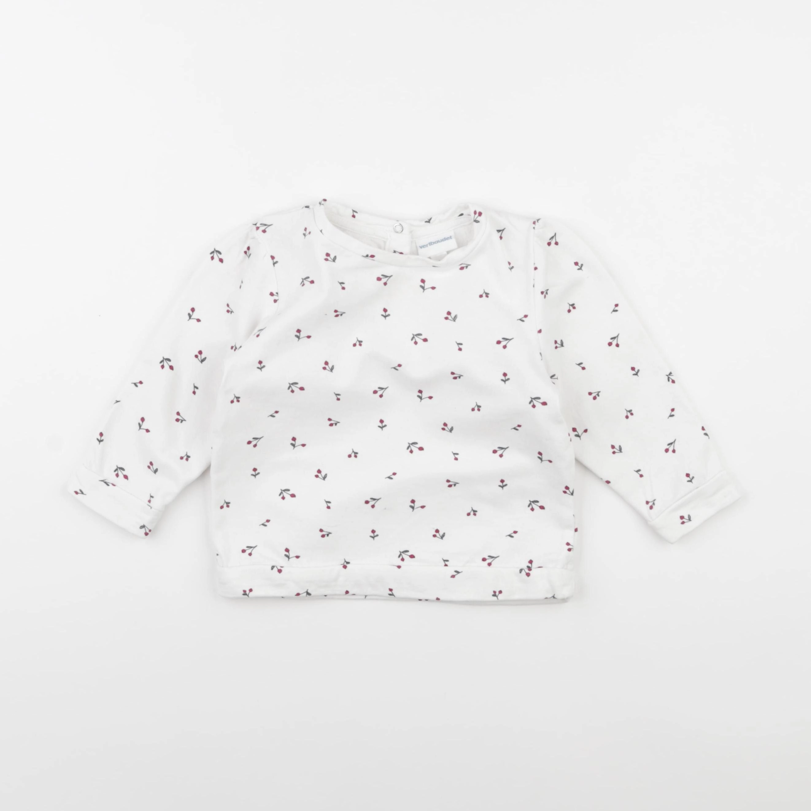 Vertbaudet - sweat blanc - 18 mois