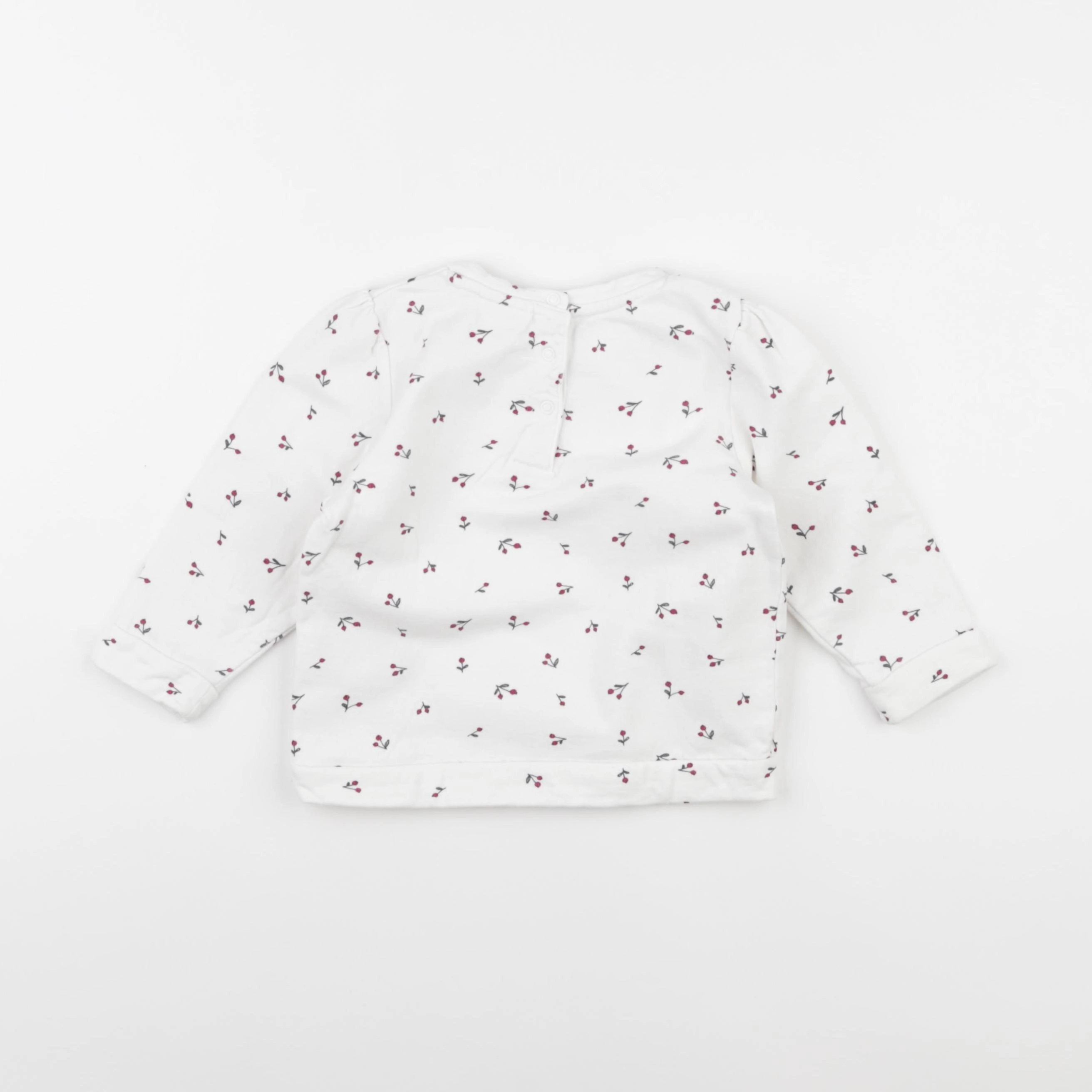 Vertbaudet - sweat blanc - 18 mois