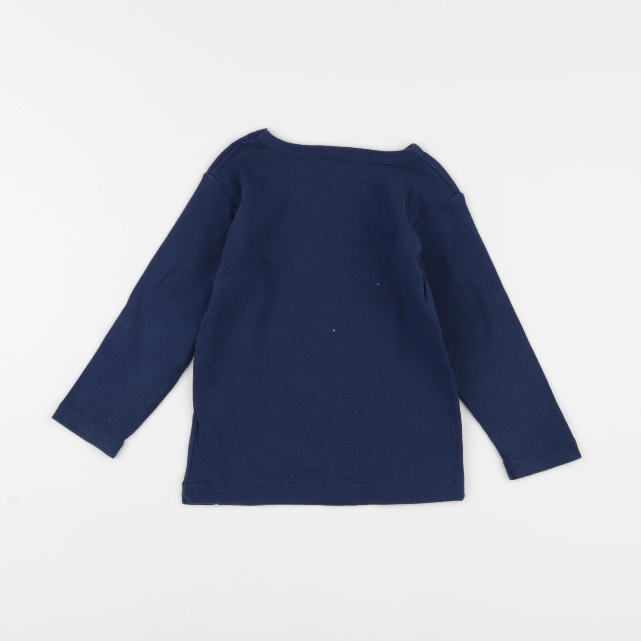 Petit Bateau - maillot de corps bleu - 3 ans