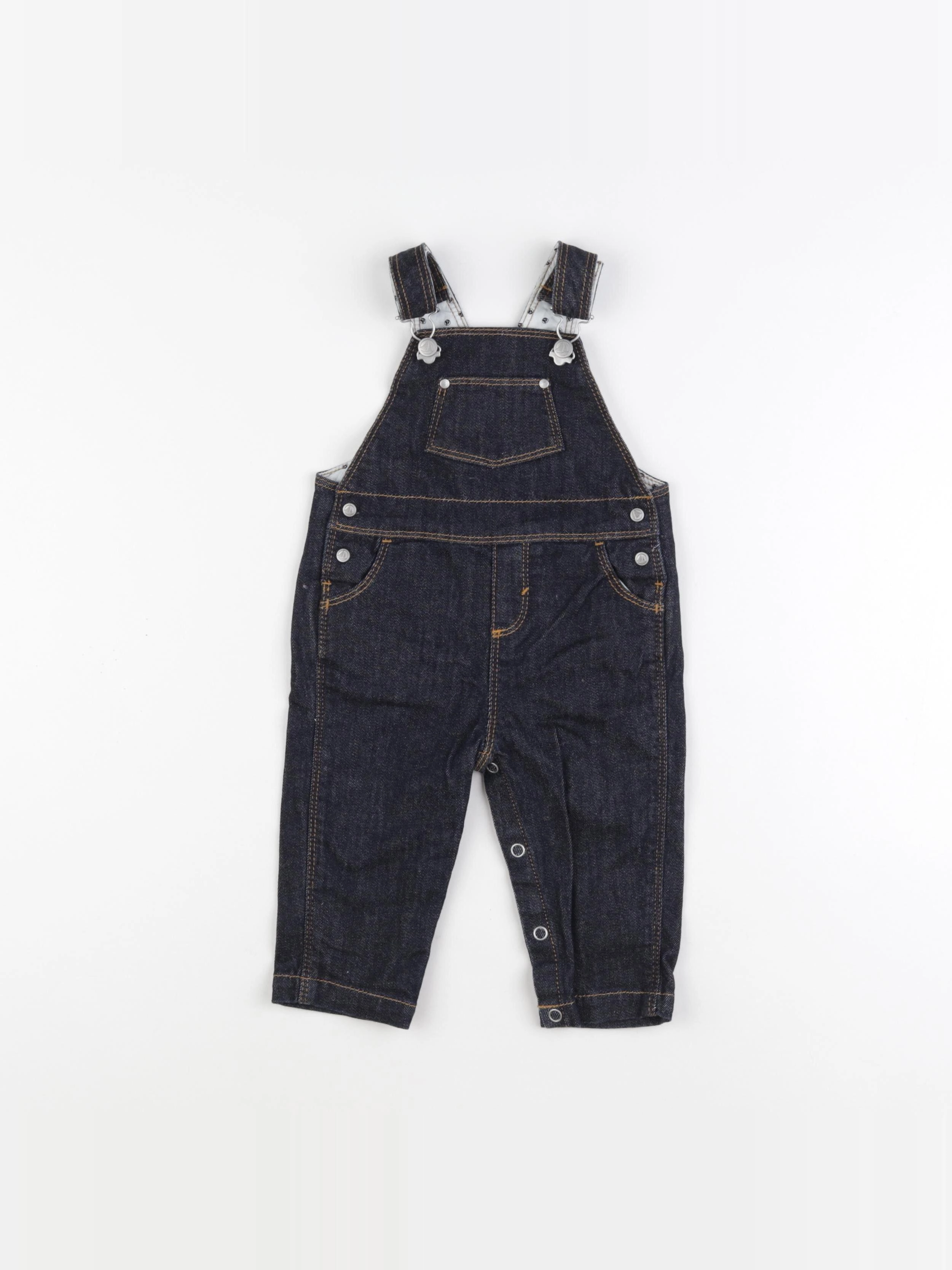 Petit Bateau - salopette bleu - 6 mois