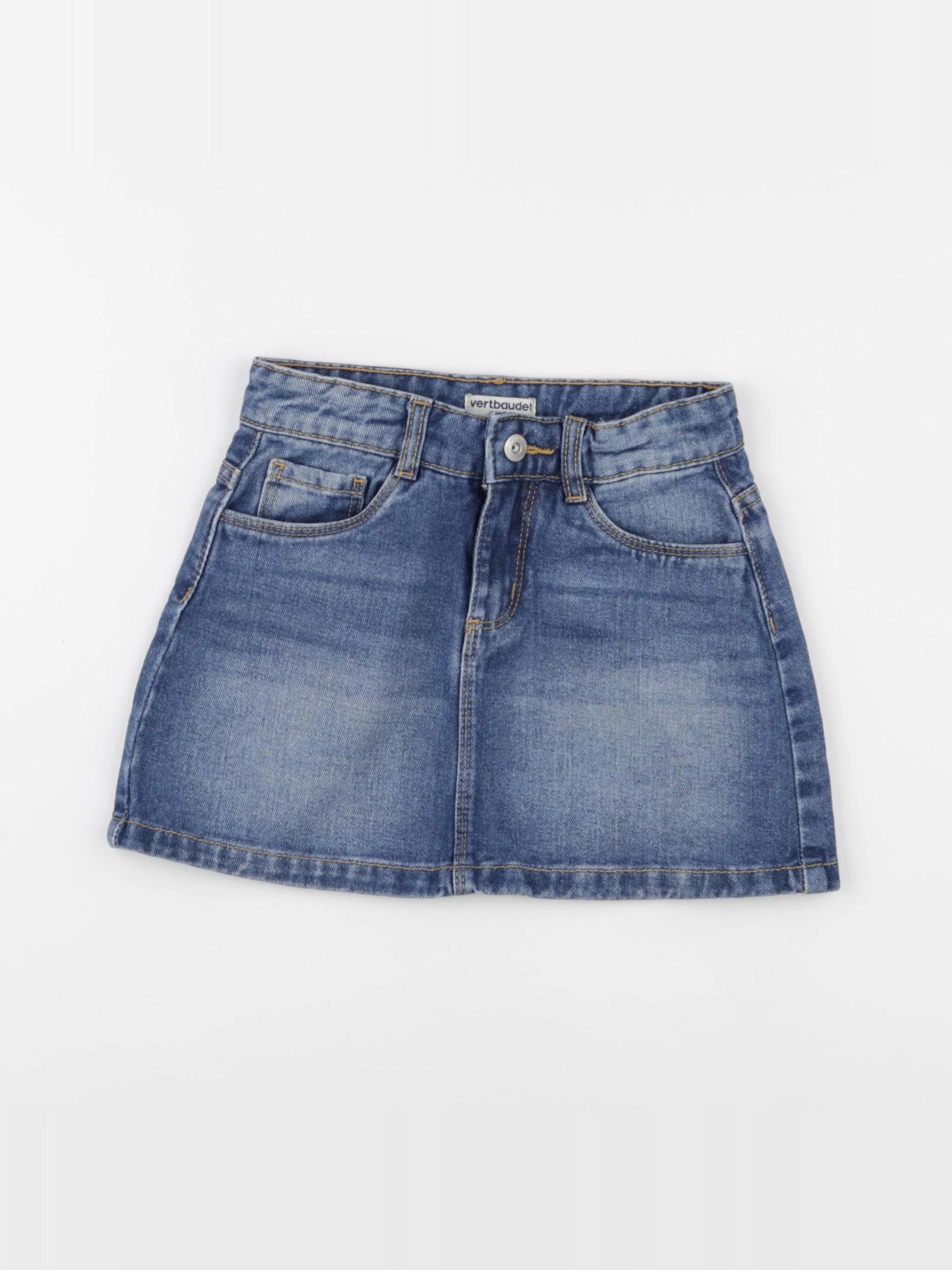 Vertbaudet - jupe bleu - 7 ans