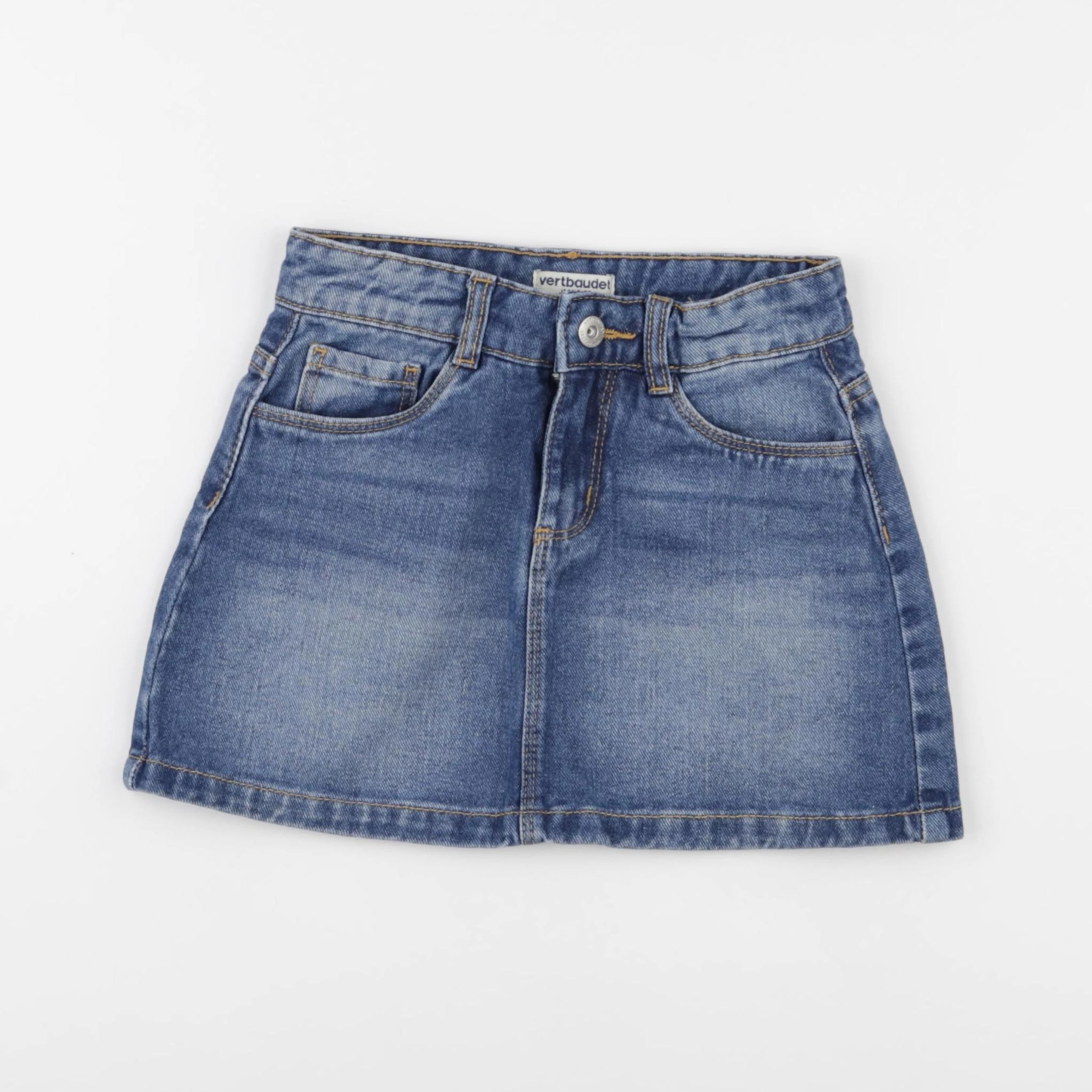 Vertbaudet - jupe bleu - 7 ans
