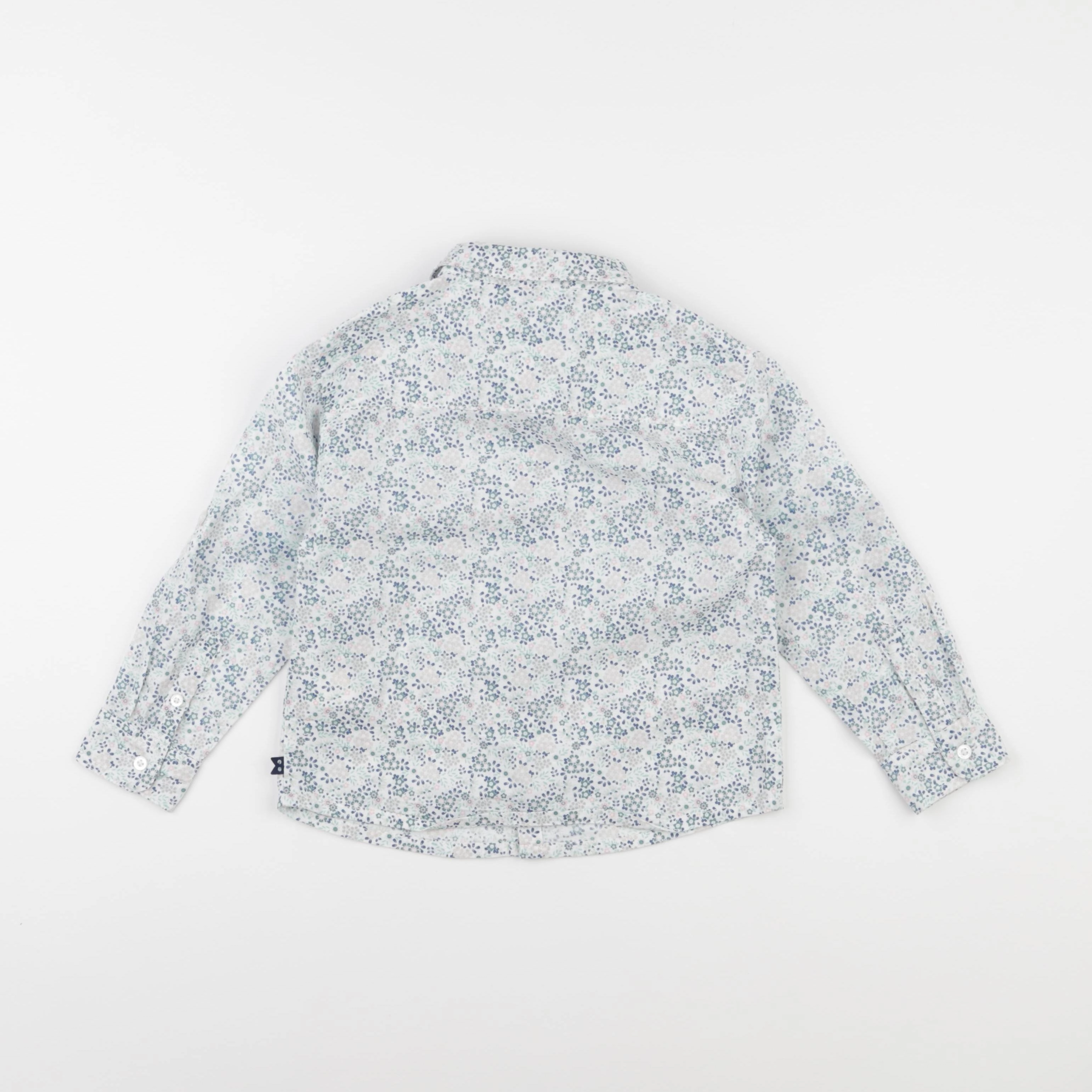 Okaidi - chemise bleu, vert - 3 ans