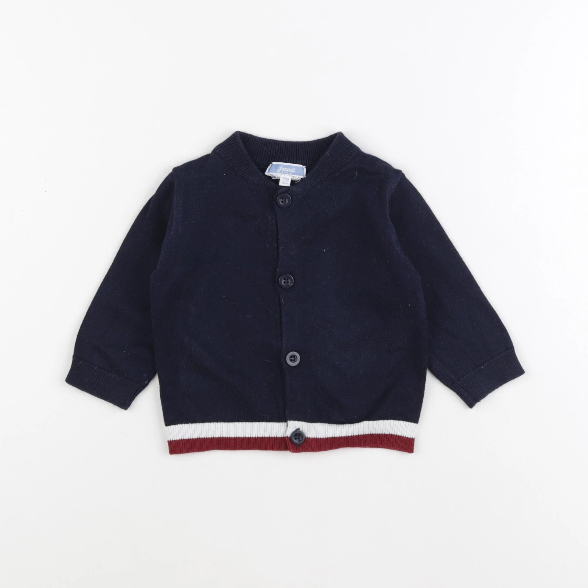 Jacadi - gilet bleu - 12 mois