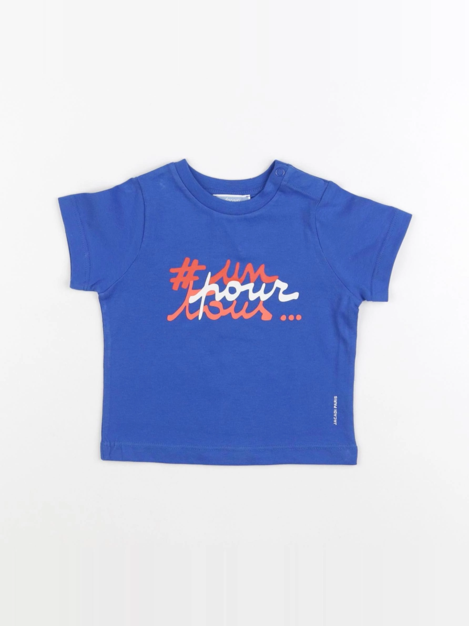 Jacadi - tee-shirt bleu - 12 mois