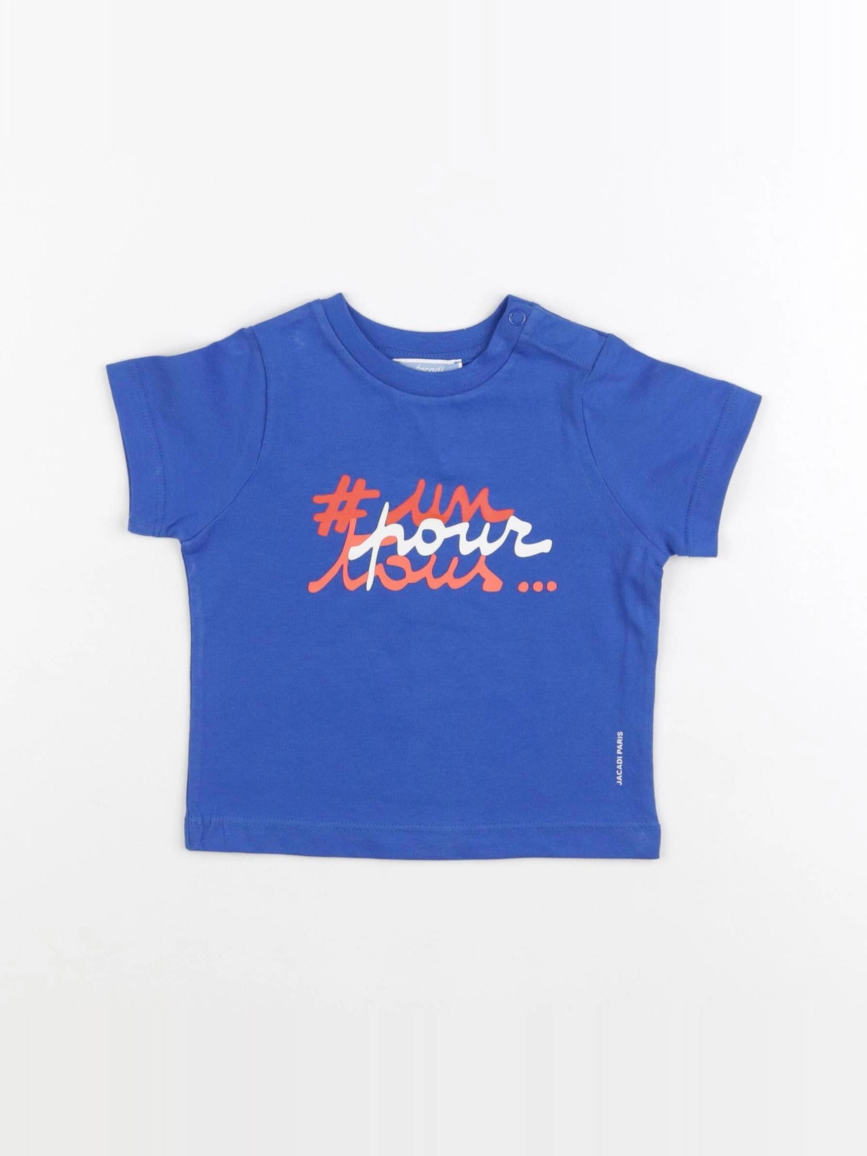 Jacadi - tee-shirt bleu - 12 mois