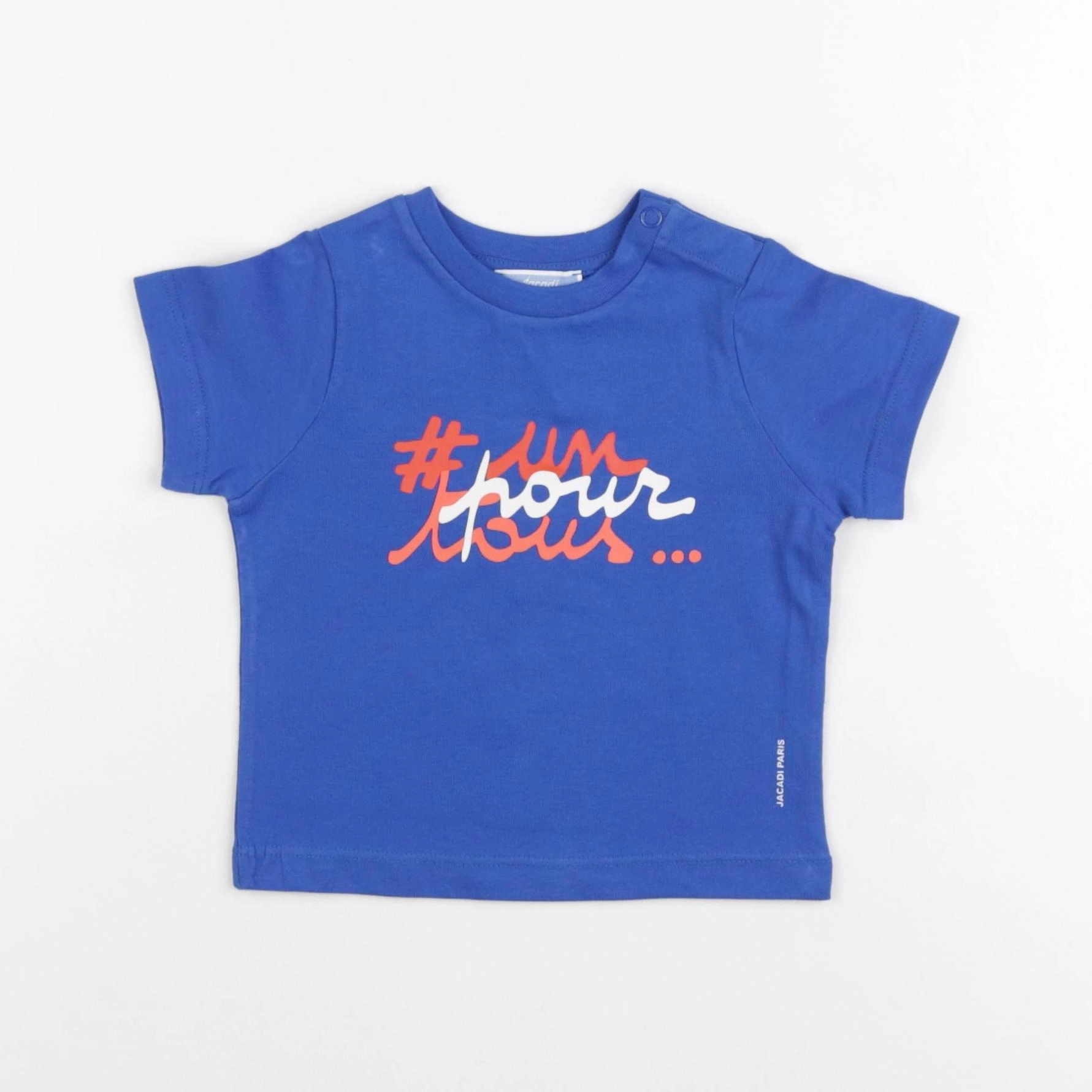 Jacadi - tee-shirt bleu - 12 mois