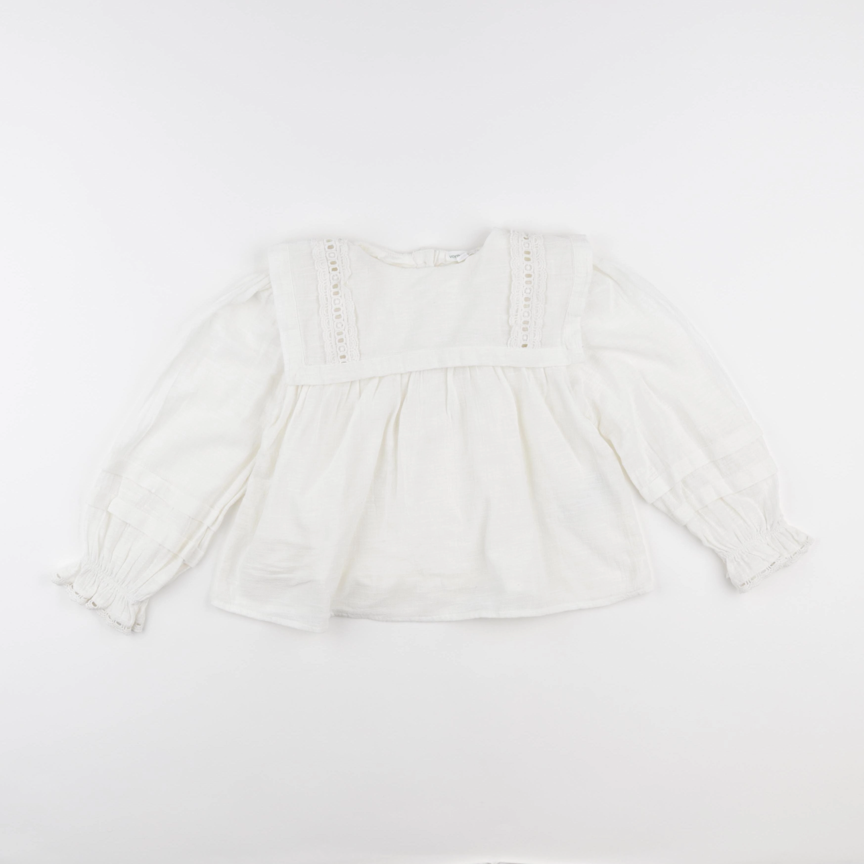Vertbaudet - blouse blanc - 7 ans