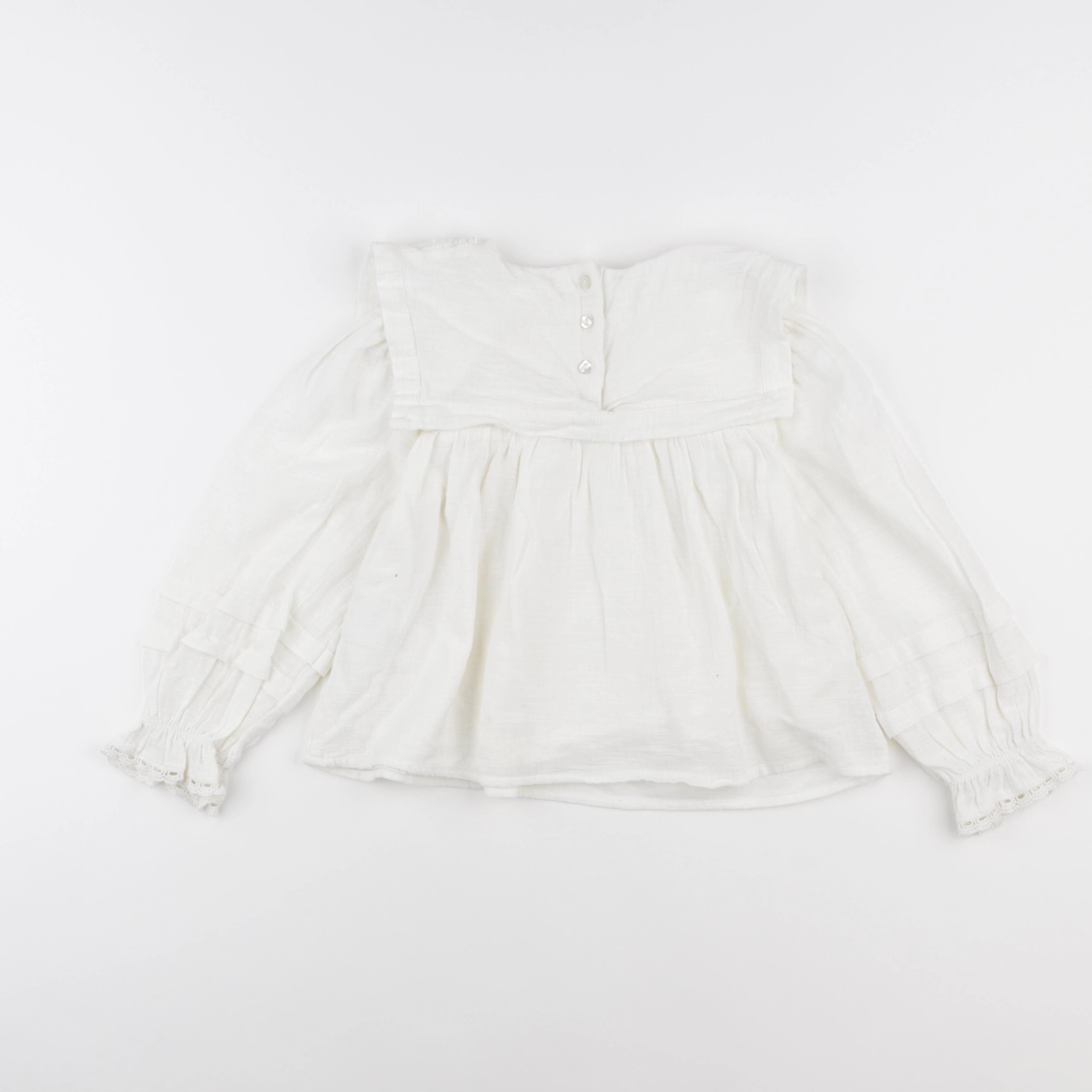Vertbaudet - blouse blanc - 7 ans