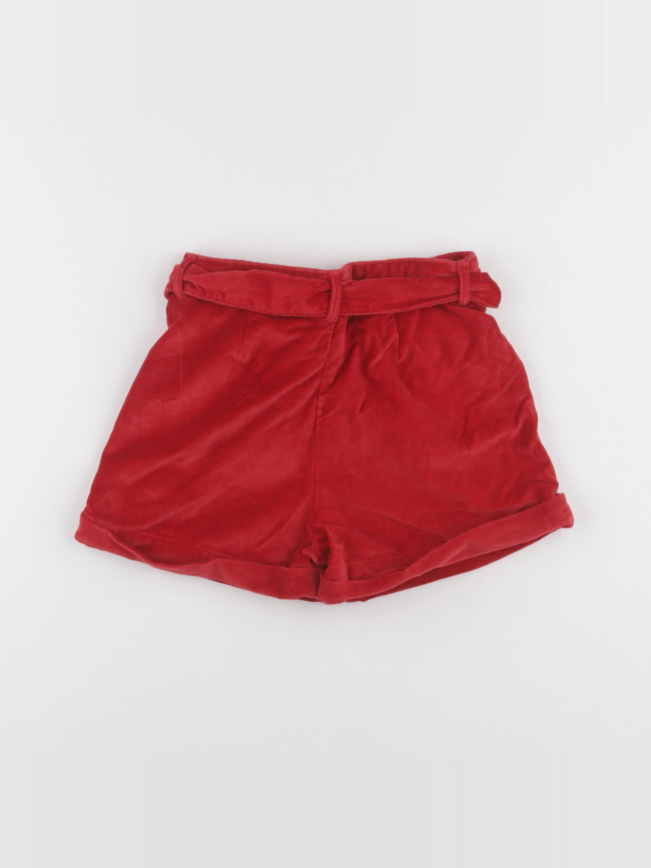 Vertbaudet - short rouge - 7 ans